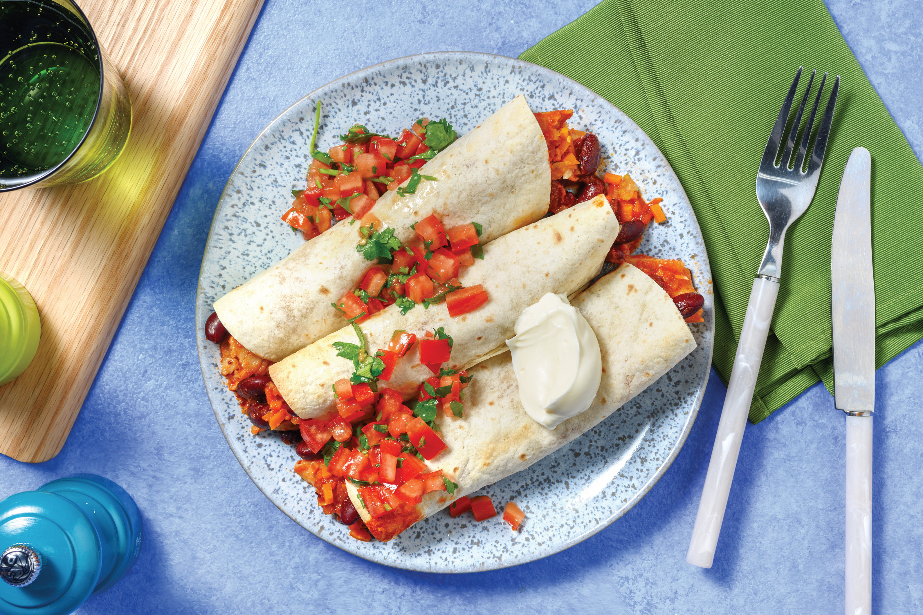 Plant-Based Chick’n Enchiladas
