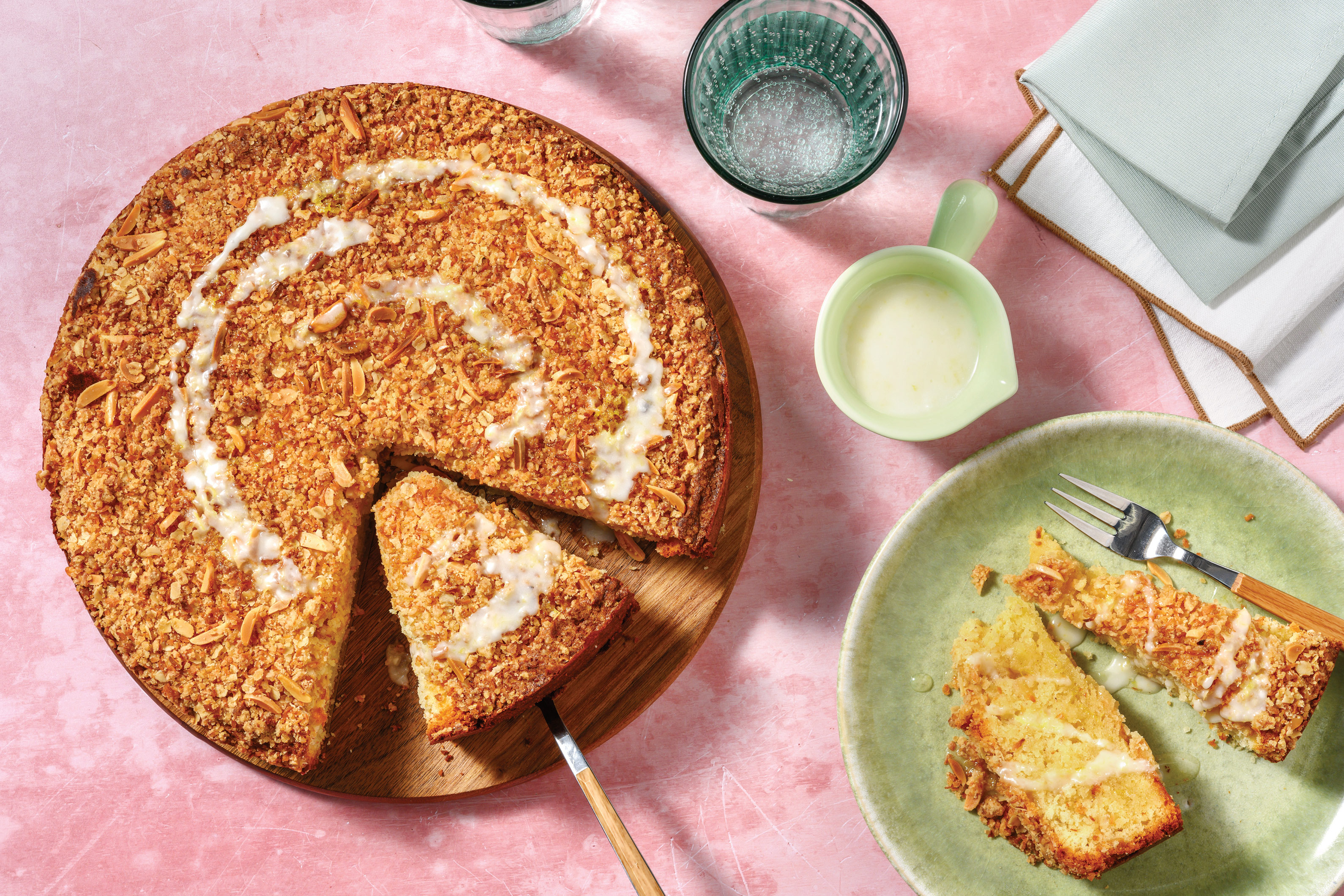 Spiced Apple & Almond Crumble Cake