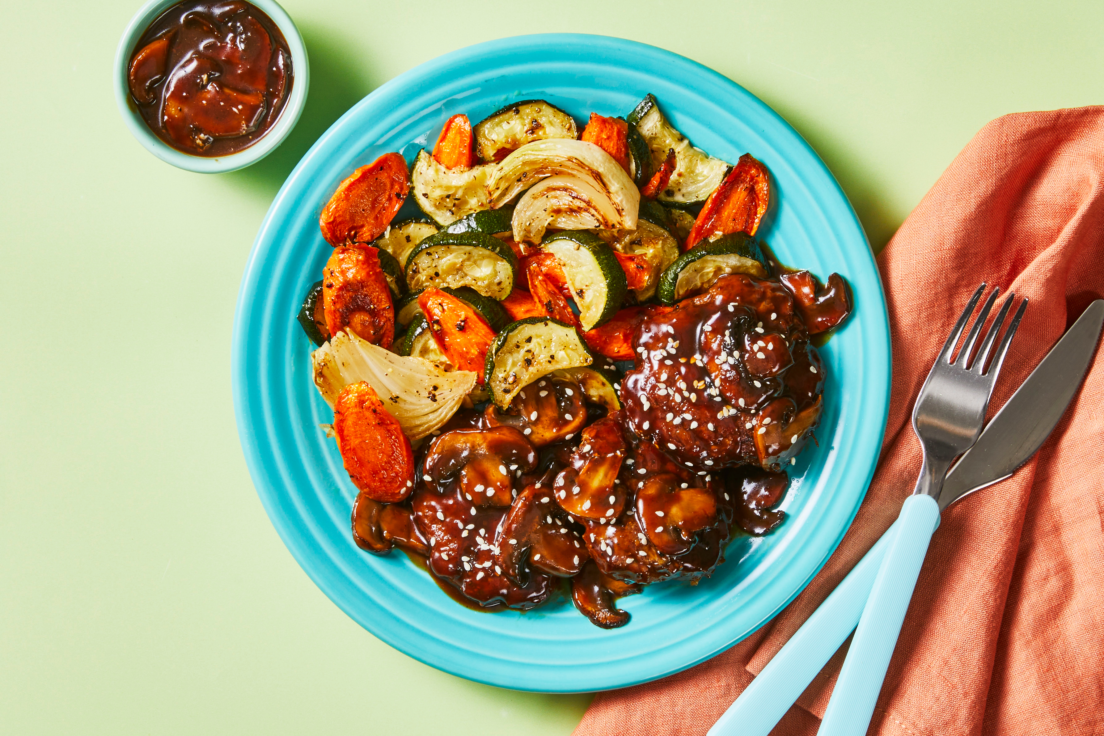 Glazed Gingery Turkey Patties