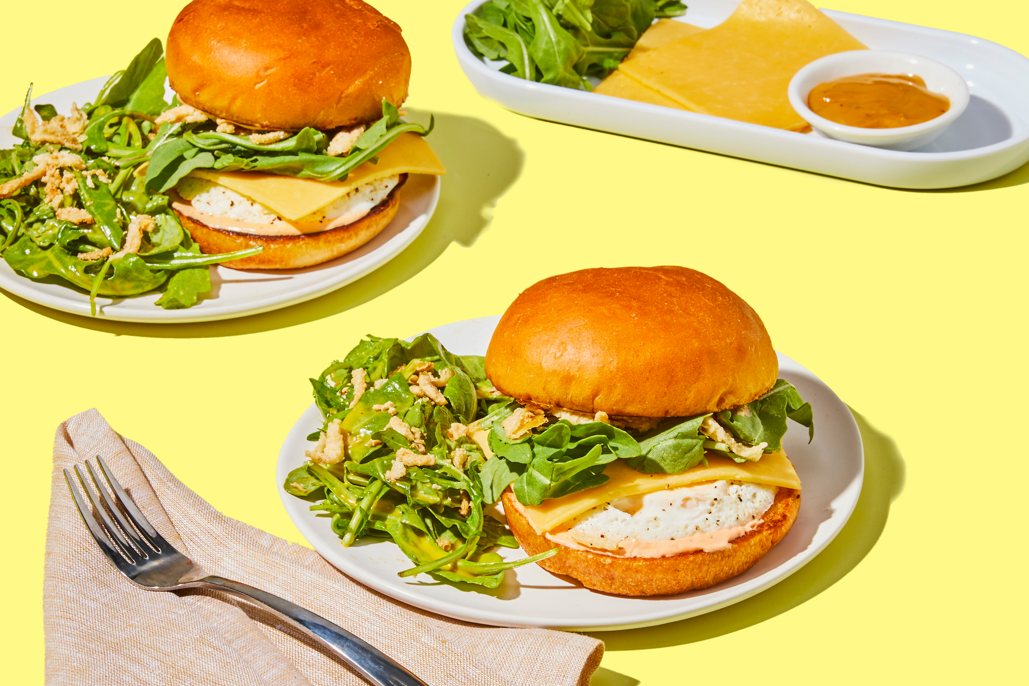 Gouda-Ful Egg & Crispy Onion Sammies