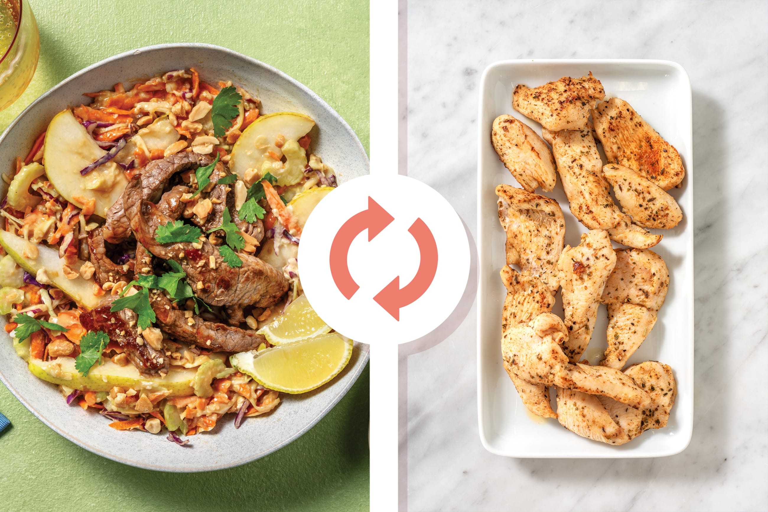 Thai-Style Chicken & Ginger Slaw Bowl