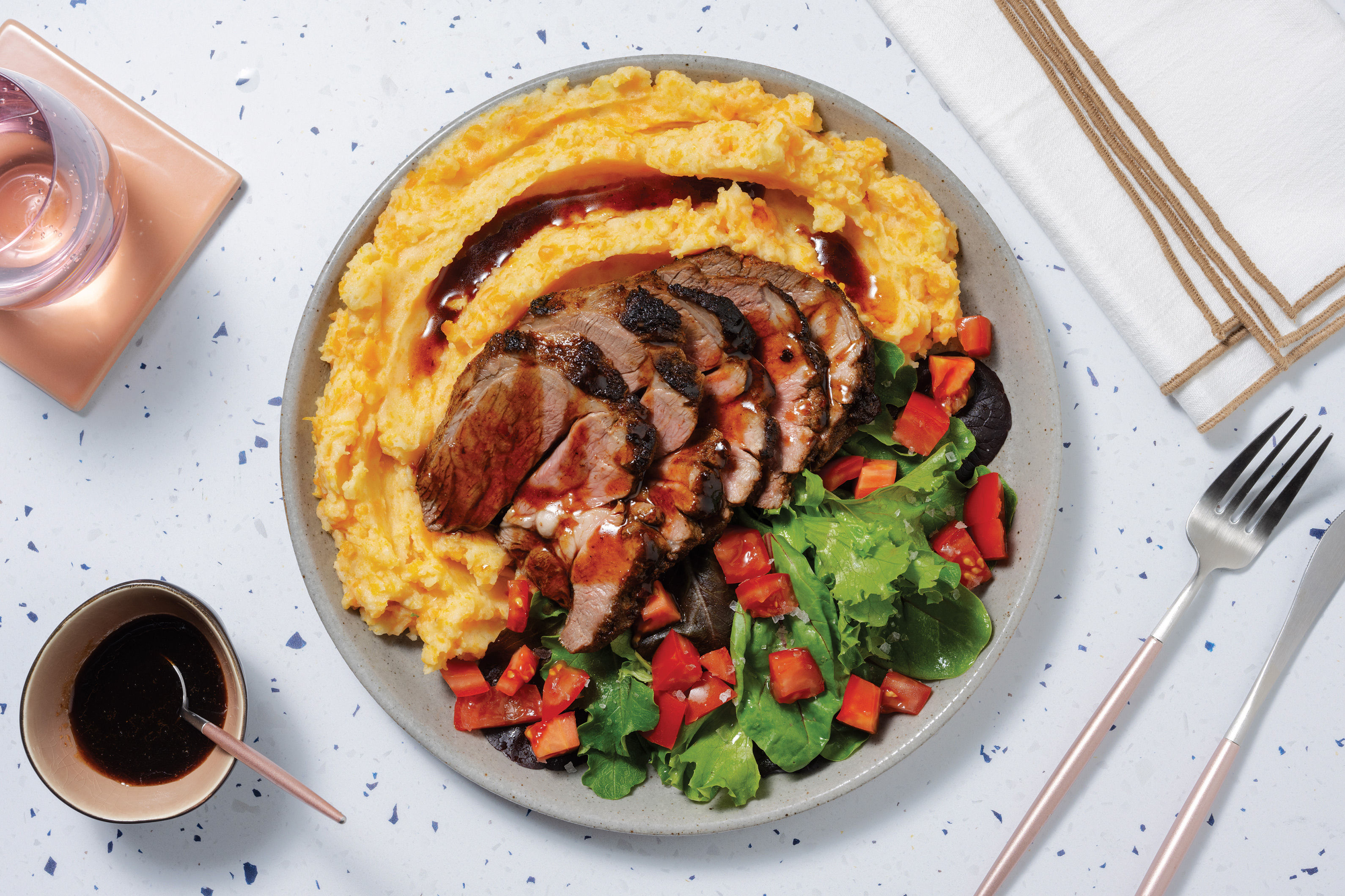 Classic Roasted Lamb & Balsamic Sauce