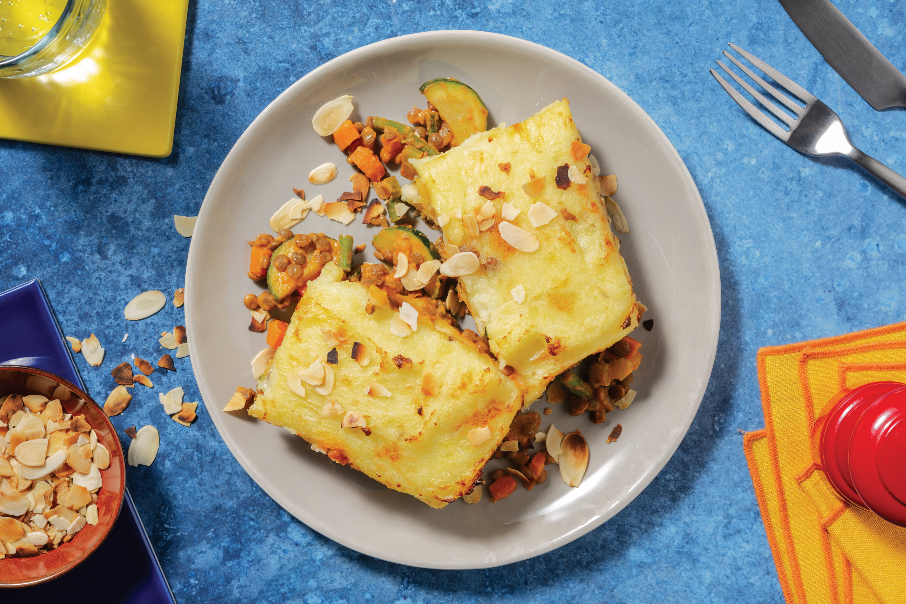 Moroccan Lentil Veggie Pie