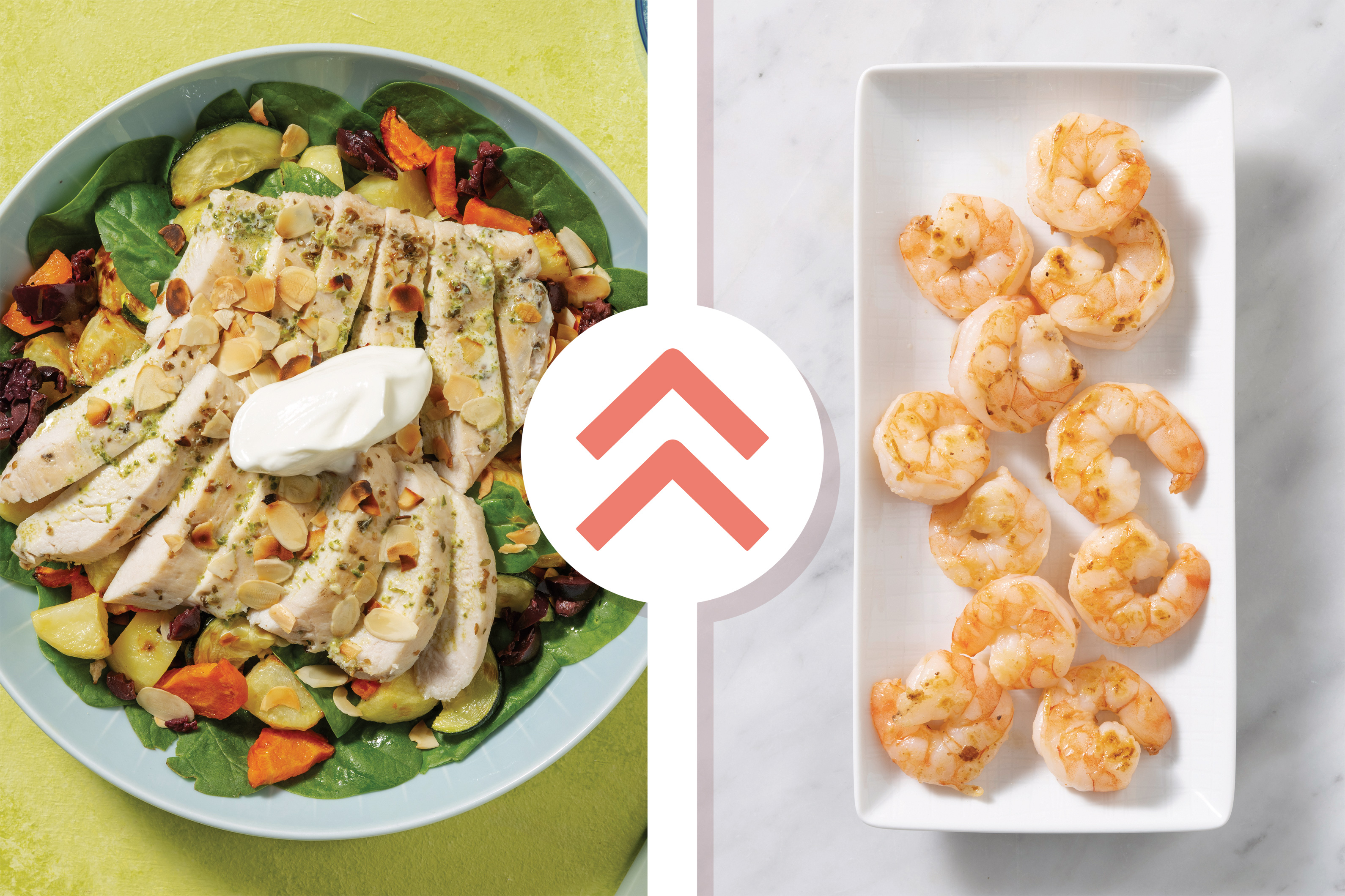 Mediterranean Prawns & Veggie-Olive Toss