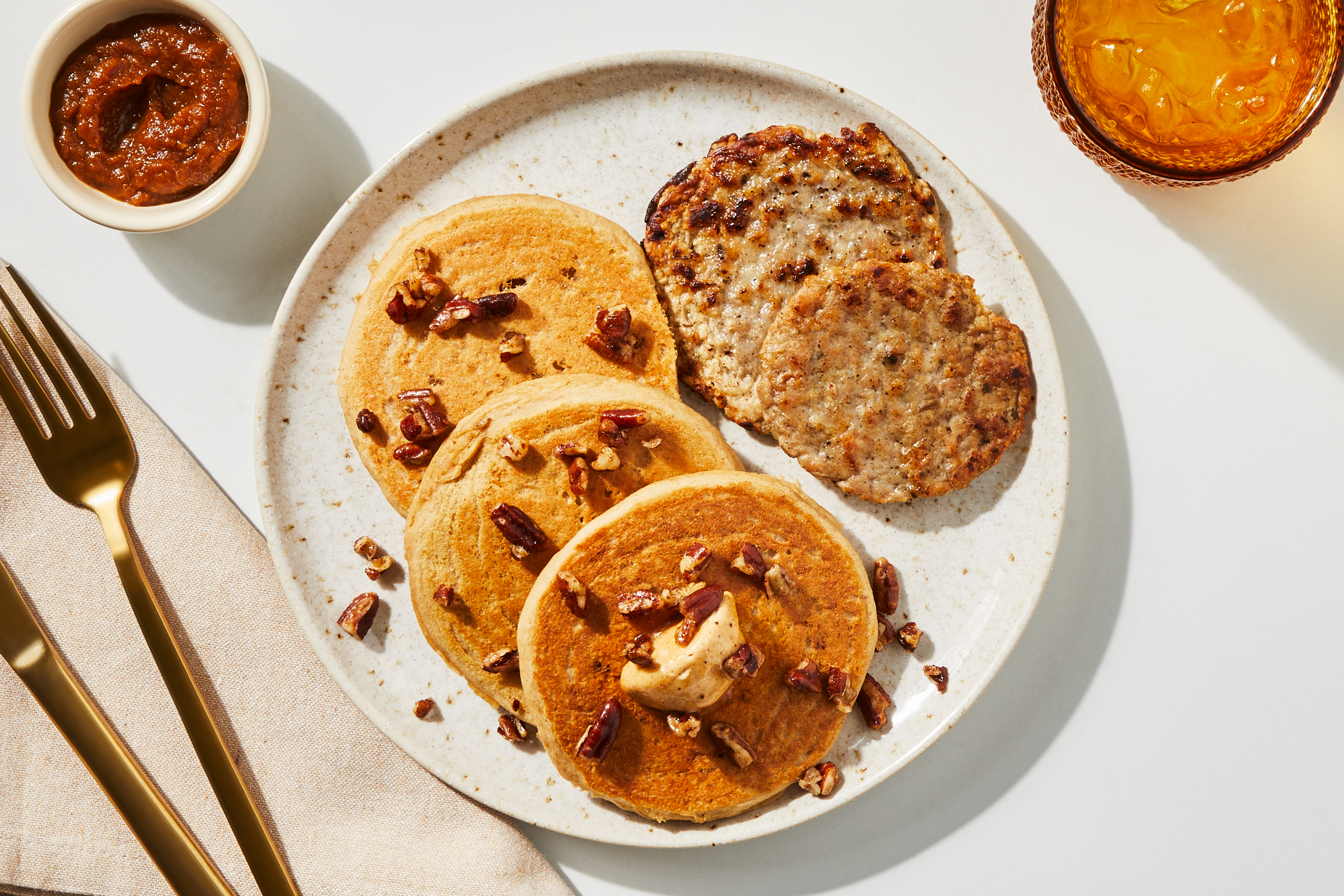 Autumn Spiced Pancakes & Pumpkin Butter