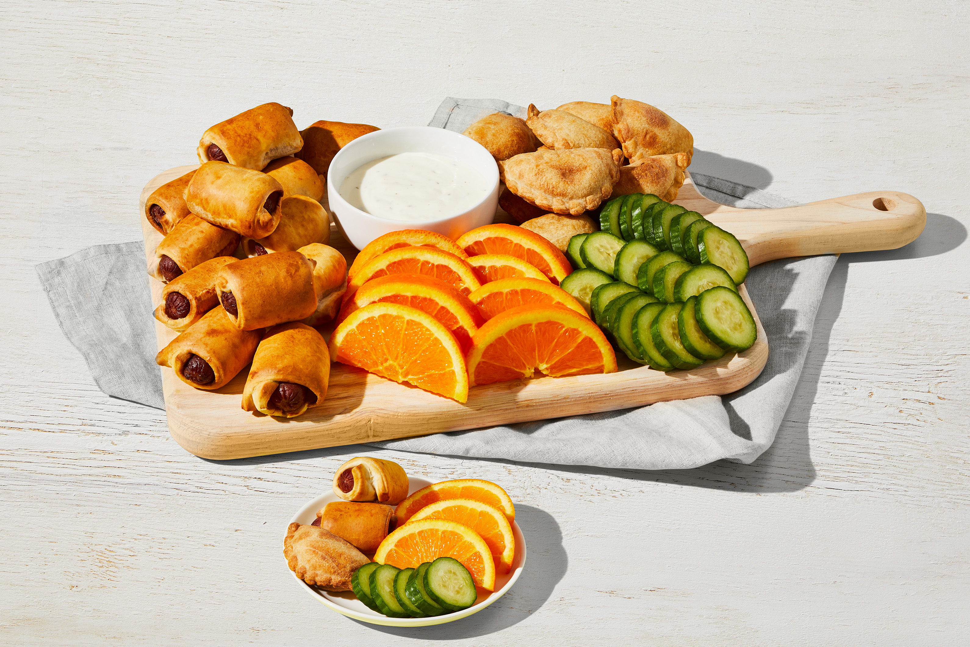 Kids' Bagel Dog & Empanada Snack Board