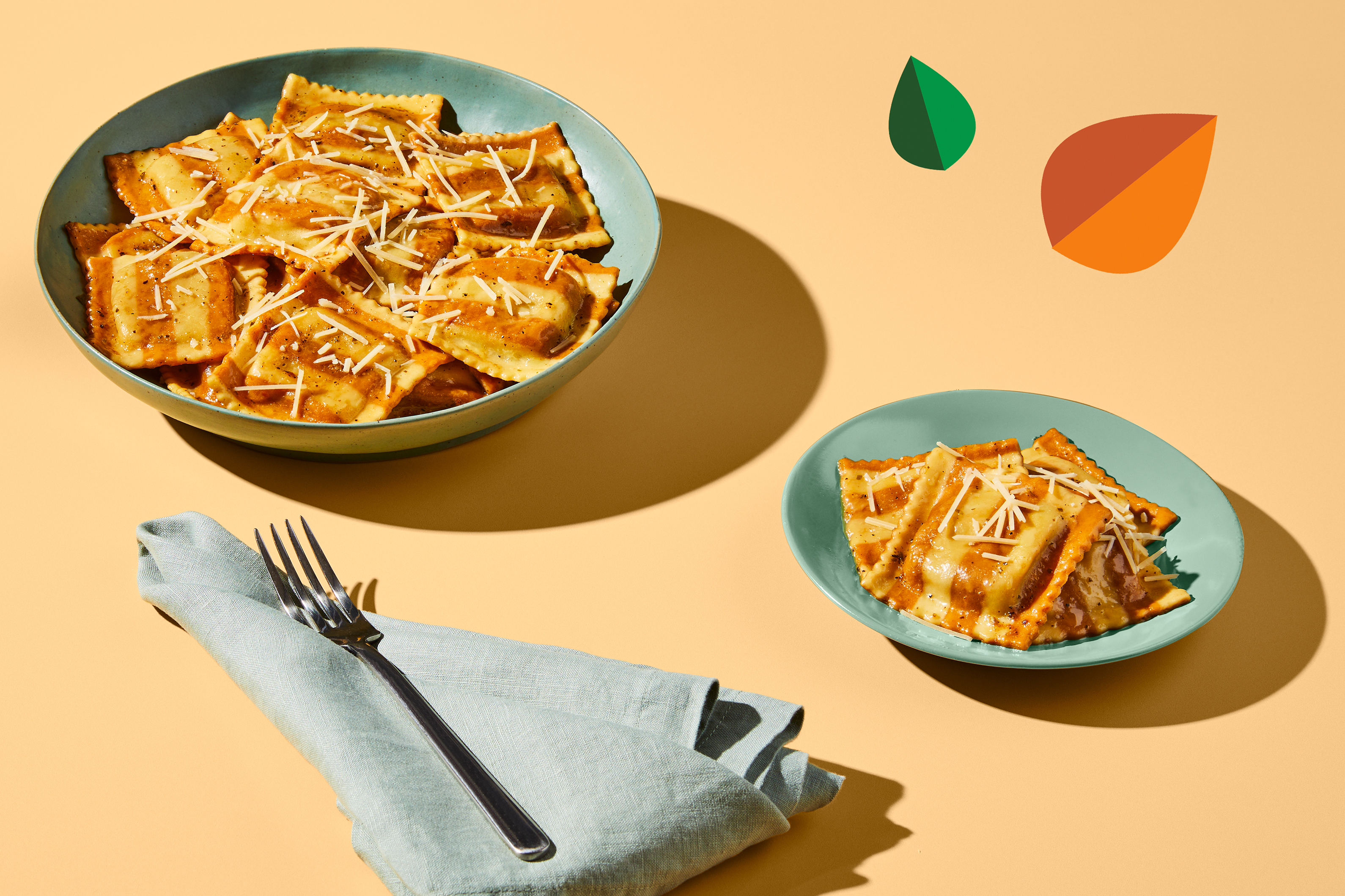 Herby Brown Butter Mushroom Ravioli