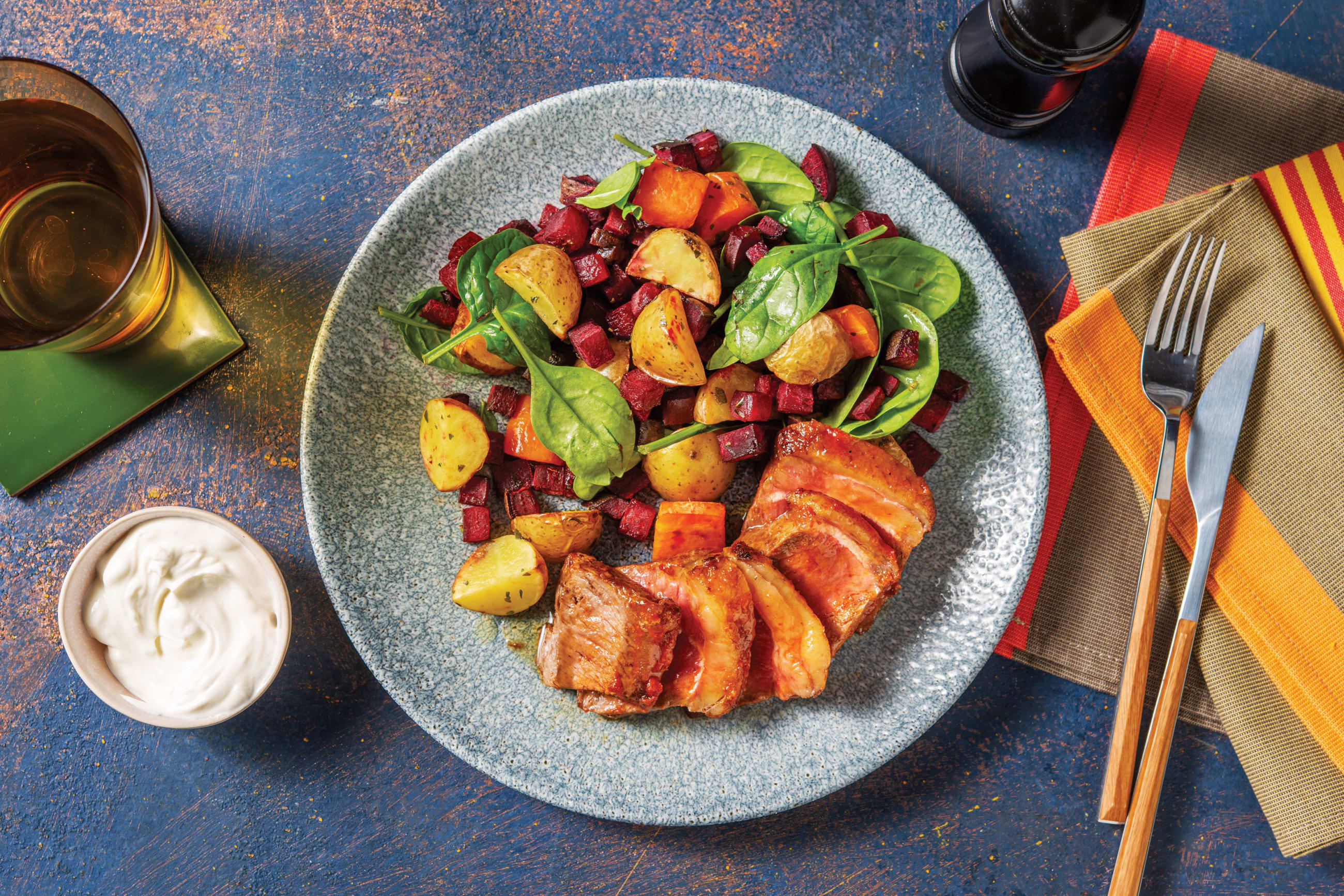 Tender Lamb Rump & Roast Beetroot Salad