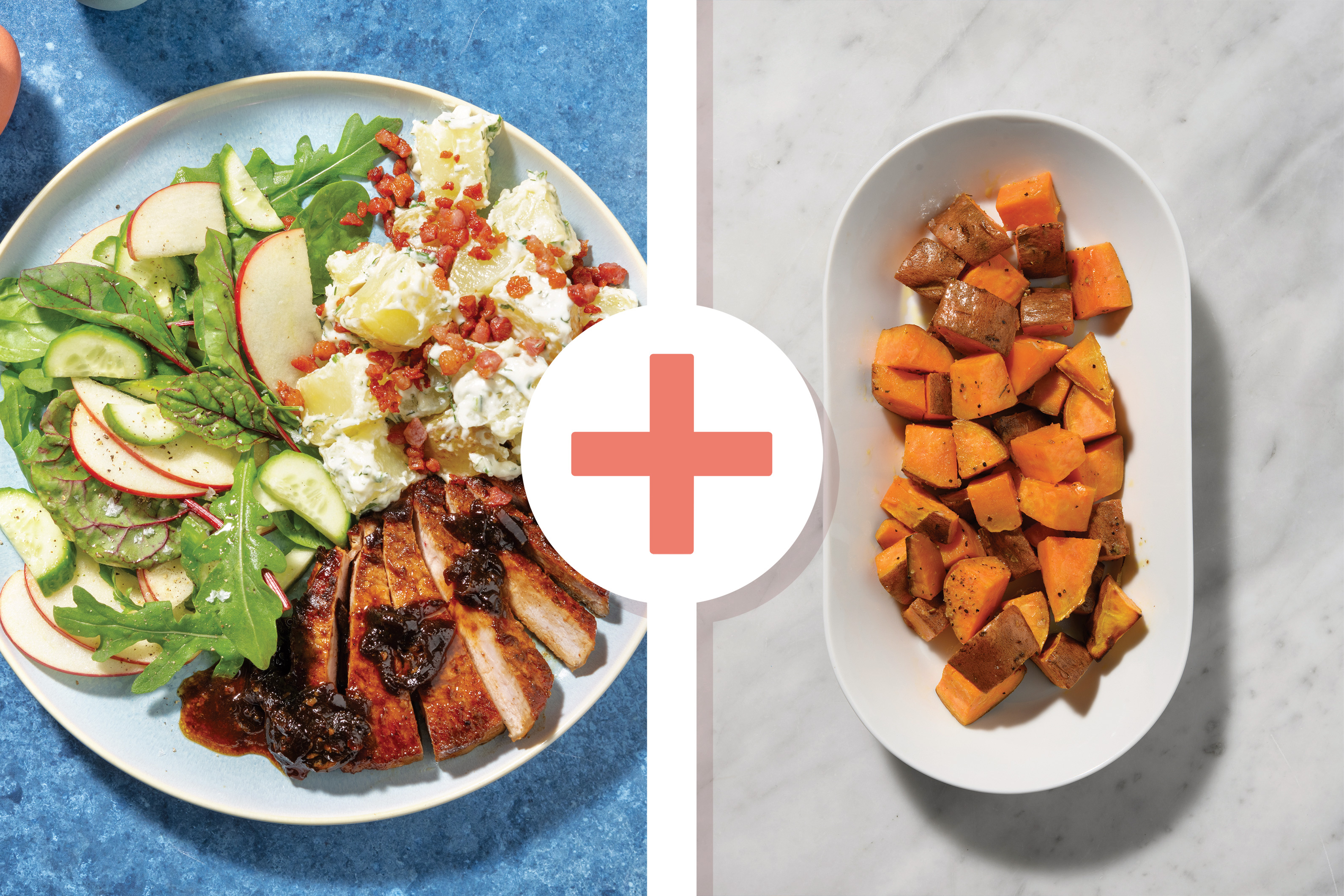 Smokey Pork & Creamy Bacon Mixed Potatoes