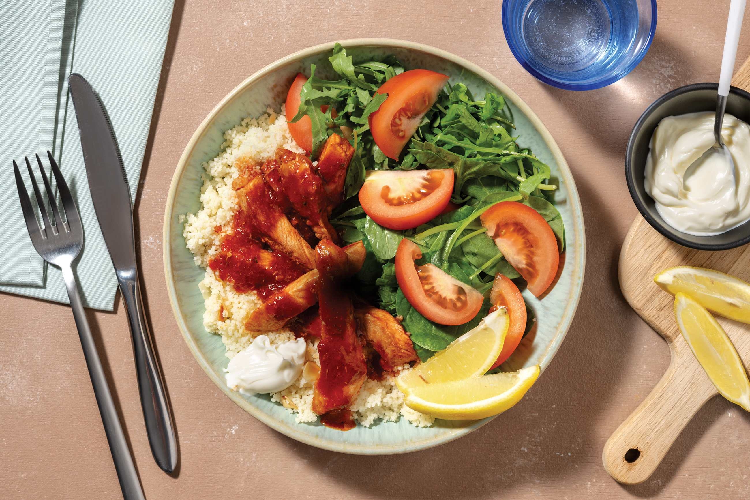 Quick Ras El Hanout Pork & Nutty Couscous