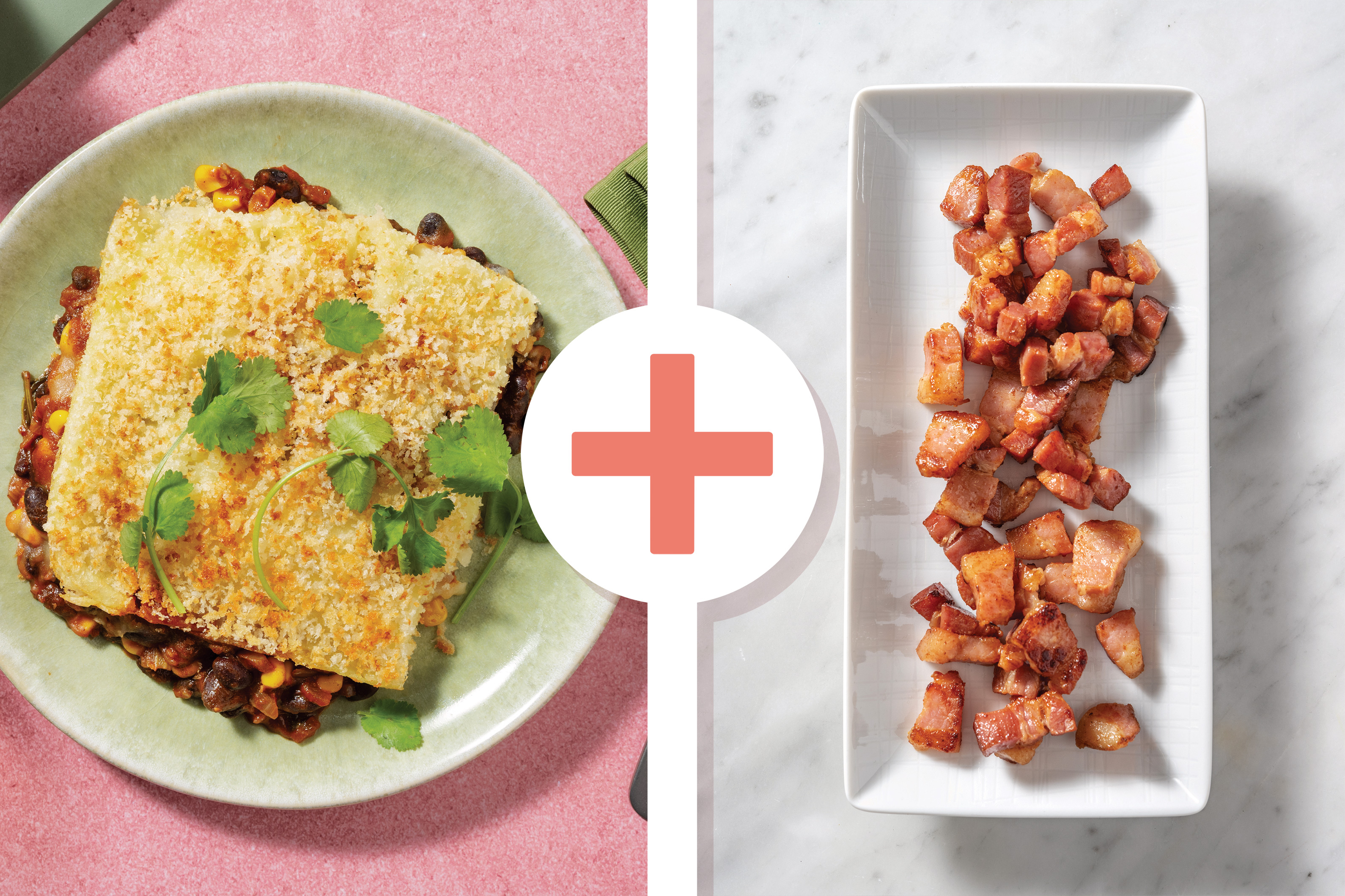 Fiery Mexican Bean & Bacon Pie