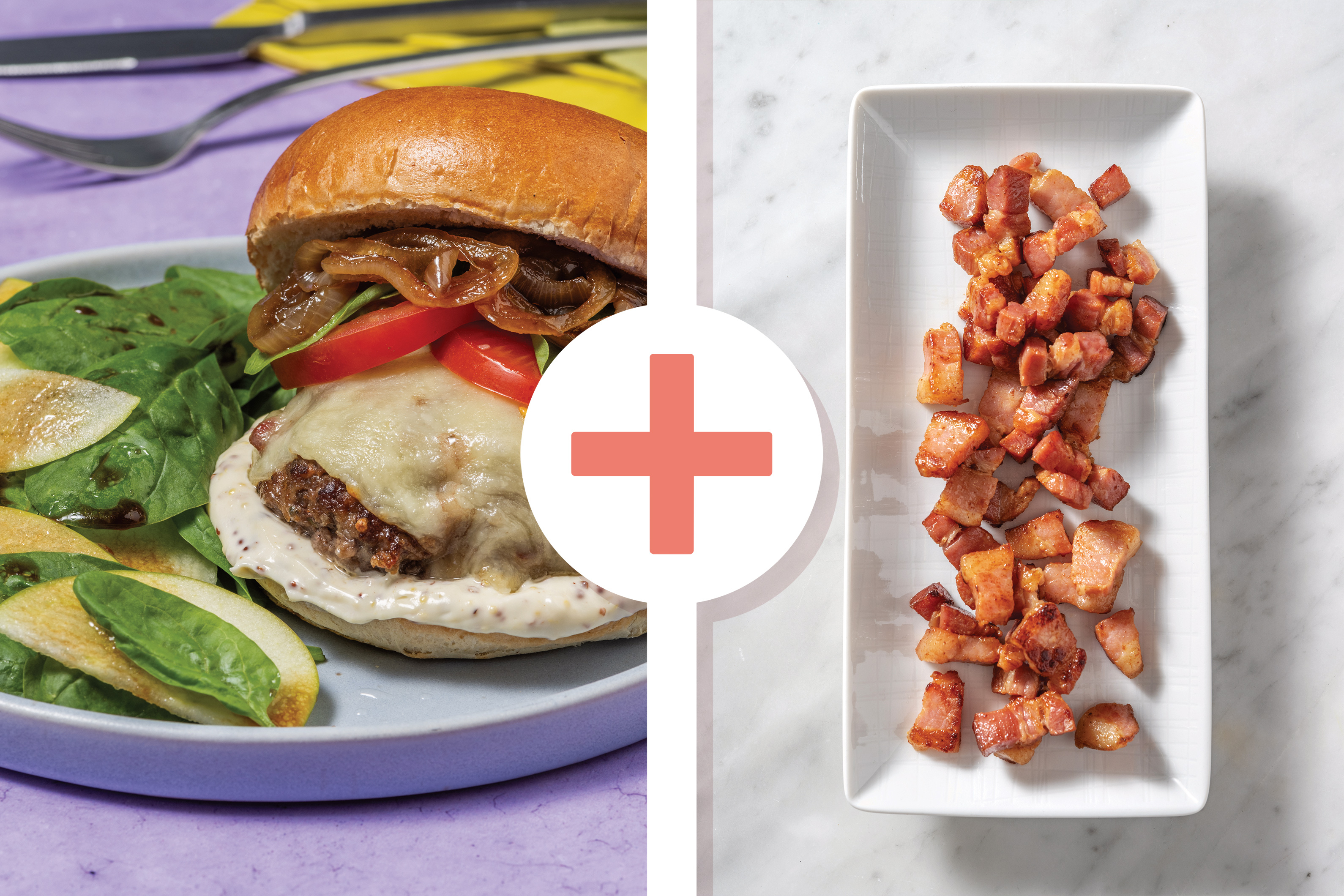 Italian Beef & Cheddar Burgers