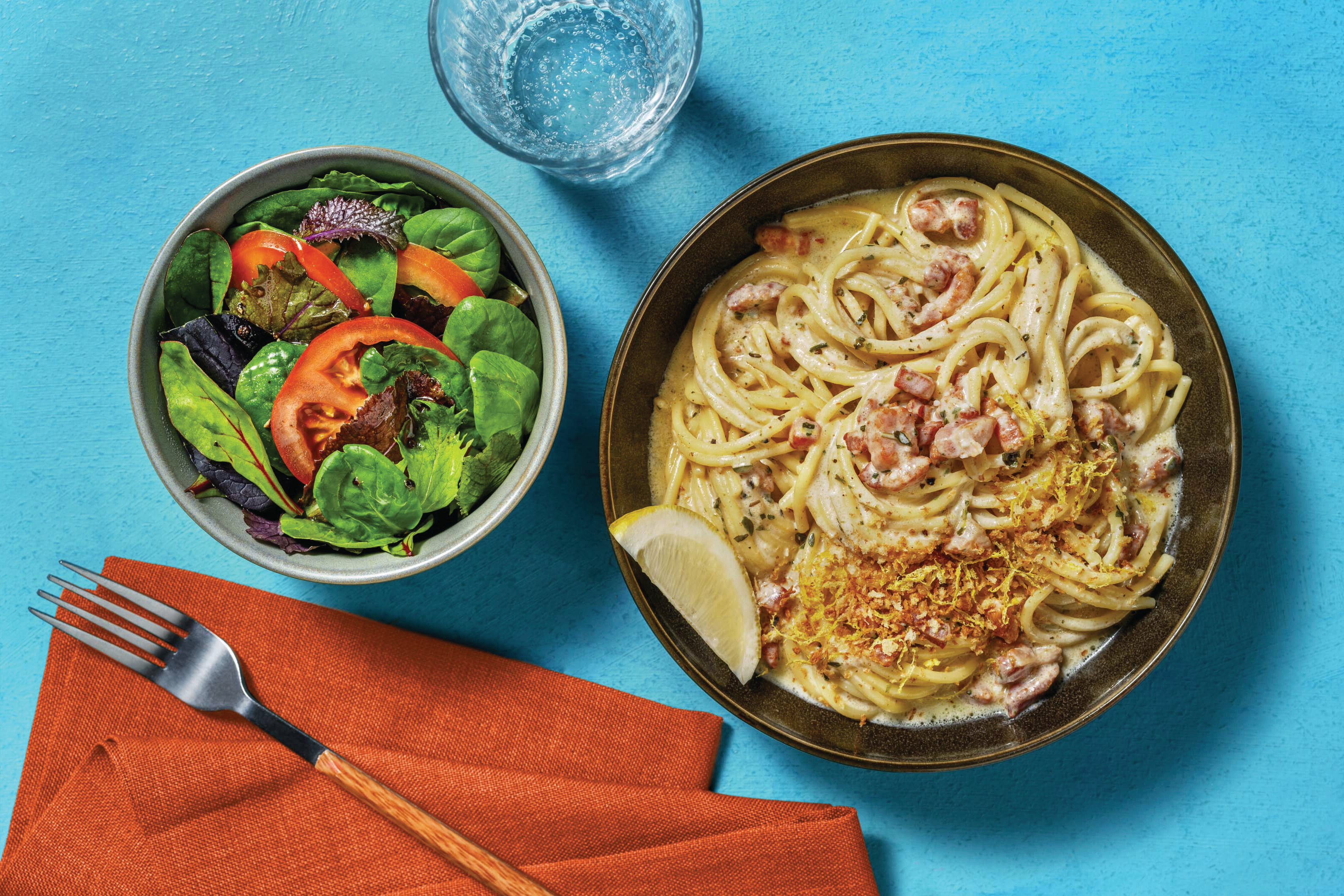 Beastly Bacon & Creamy Spookhetti