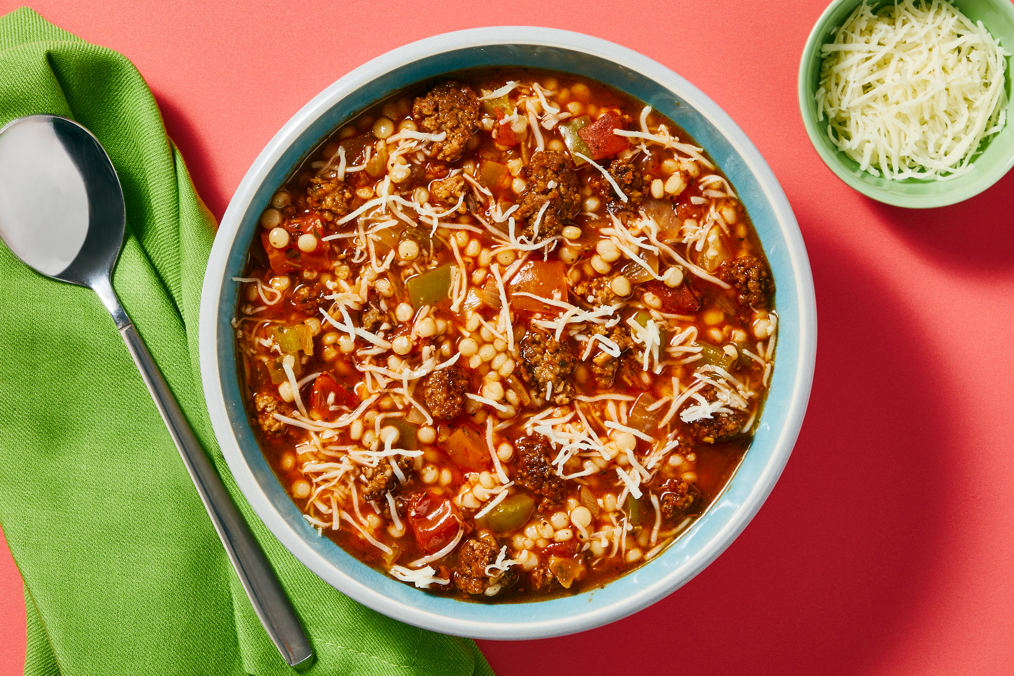 Beefy Italian Stuffed Pepper Soup