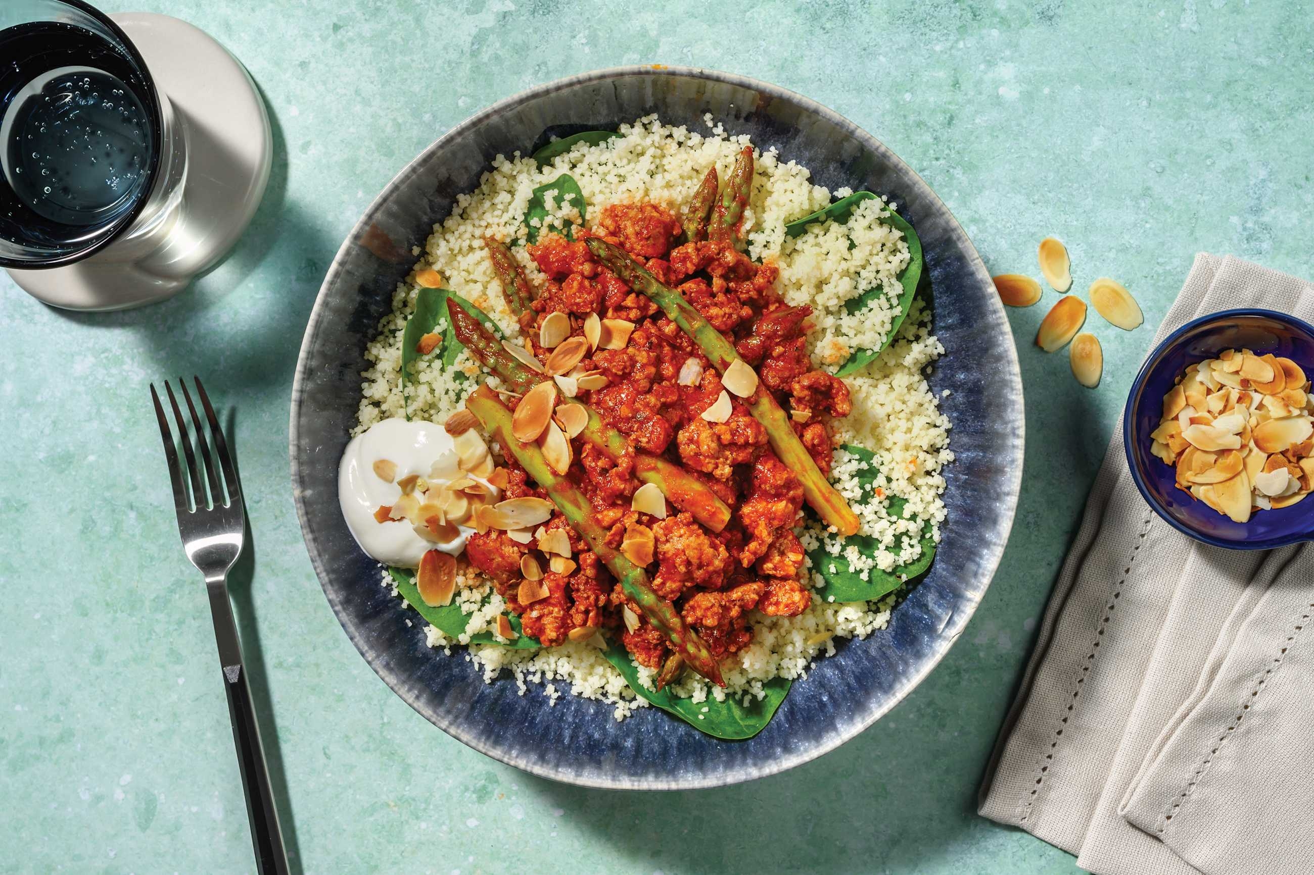 Easy Mediterranean Beef & Pork Bowl