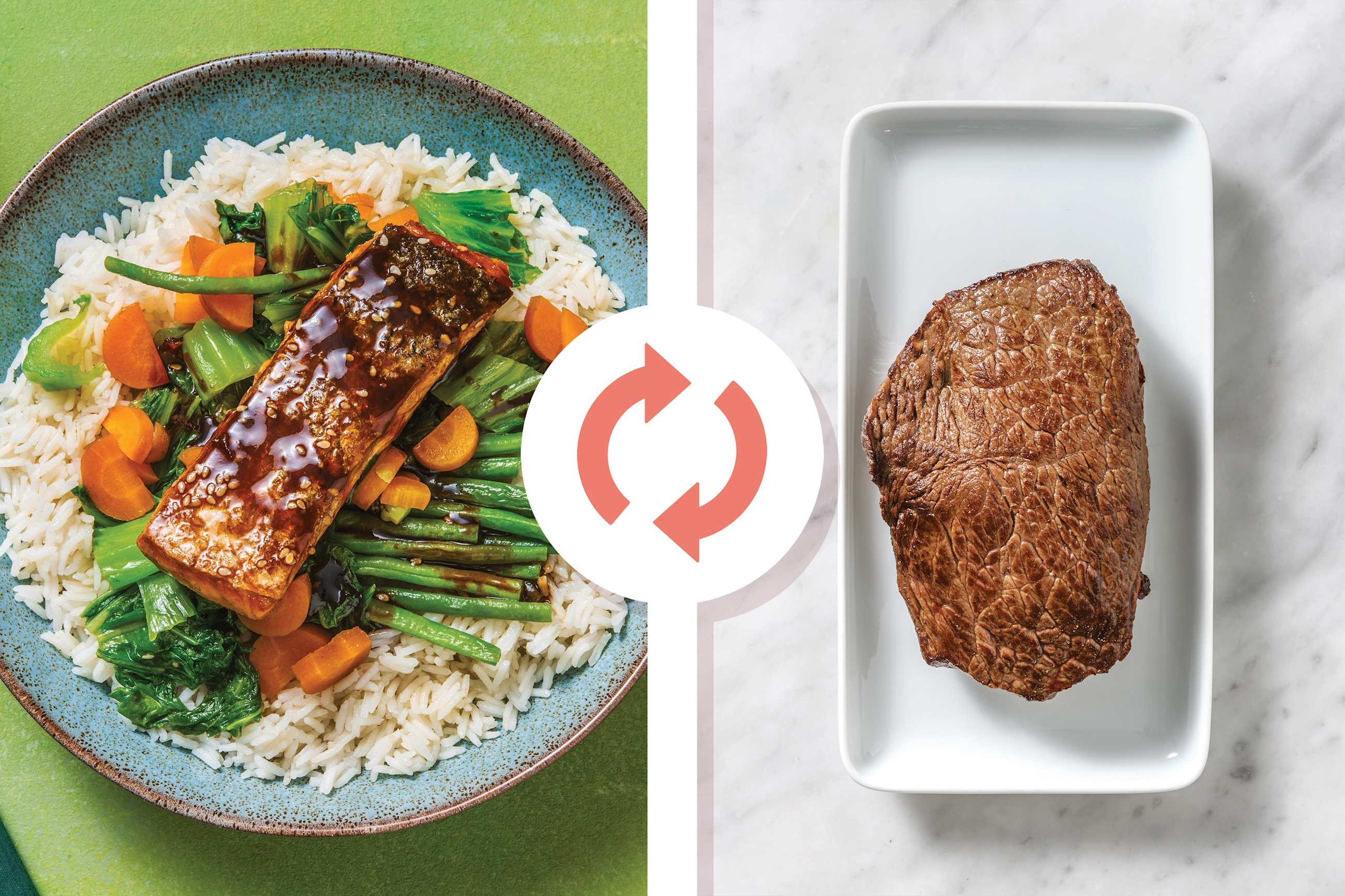 Honey-Sesame Glazed Beef