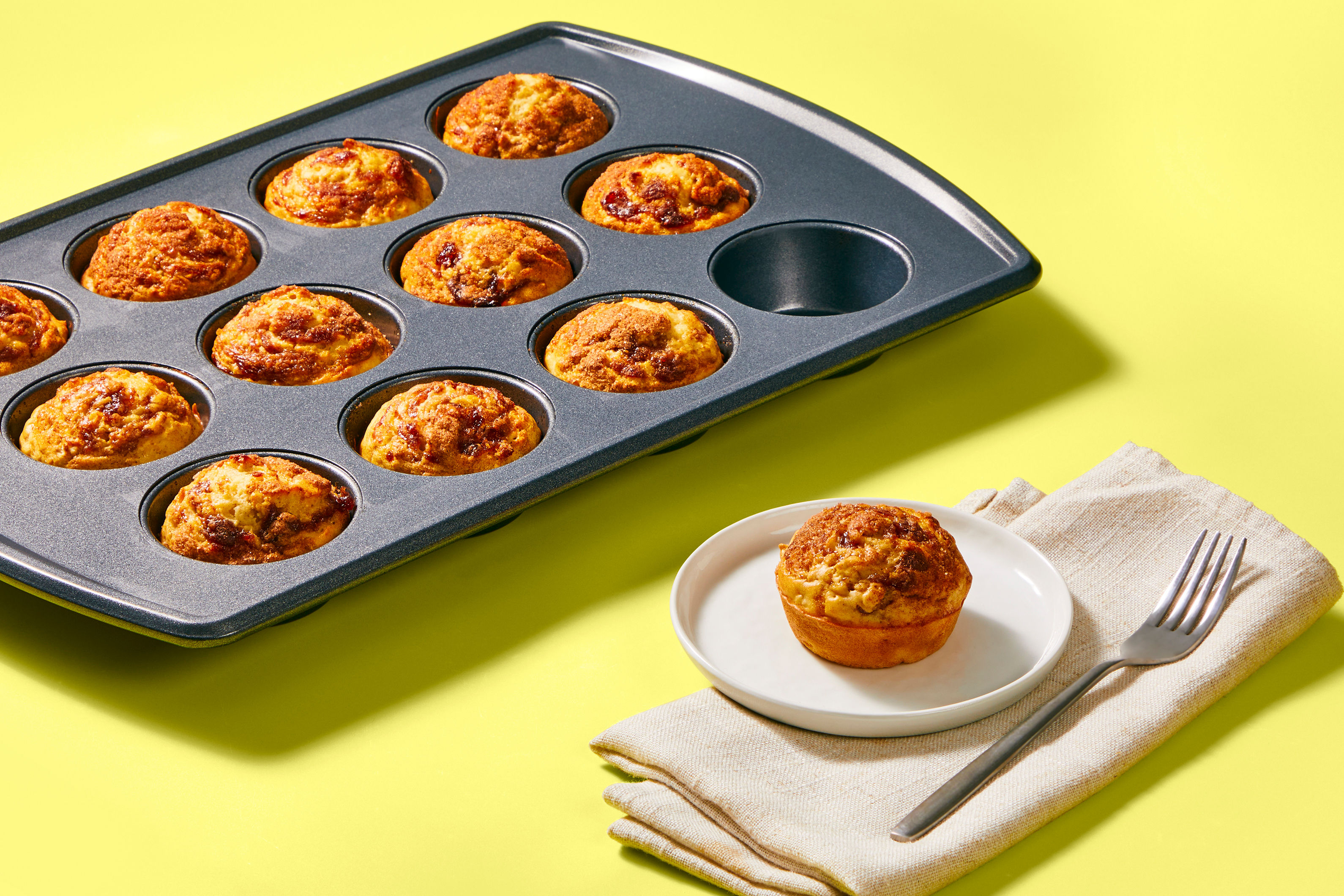 Cherry Jam Oat Muffins