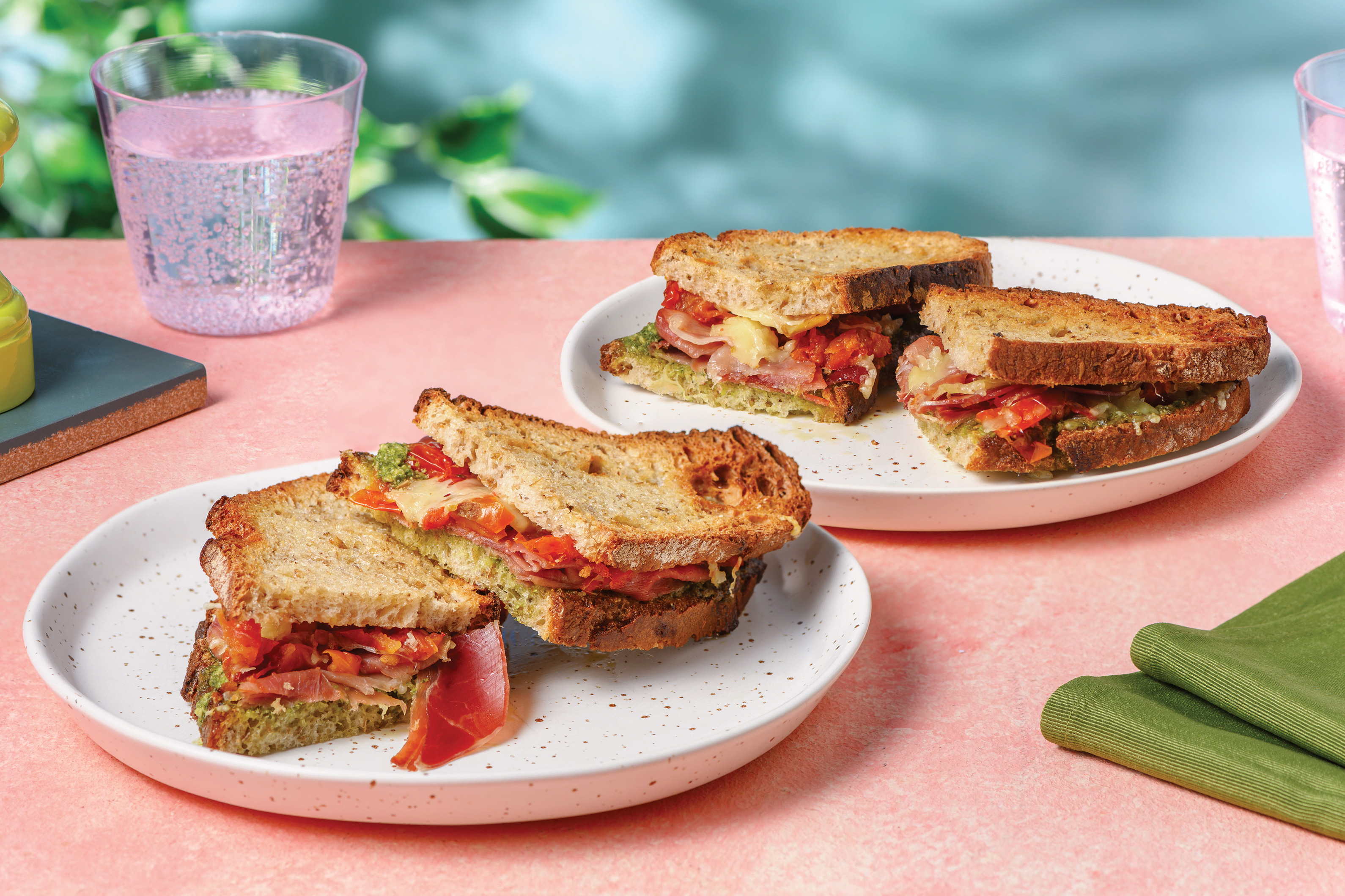 Proscuitto & Semi-Dried Tomato Cheese Toastie