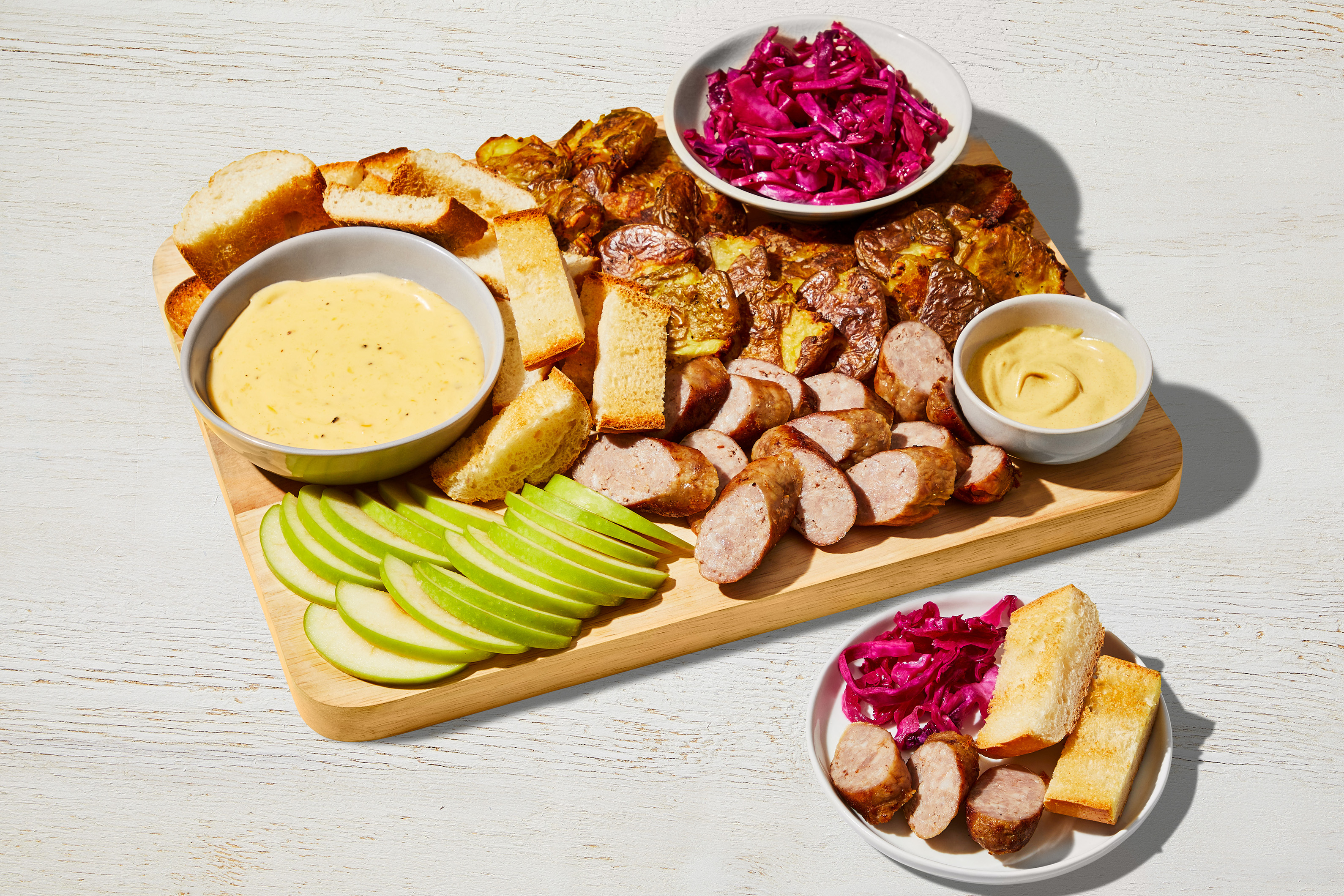 Biergarten Bratwurst Snack Board
