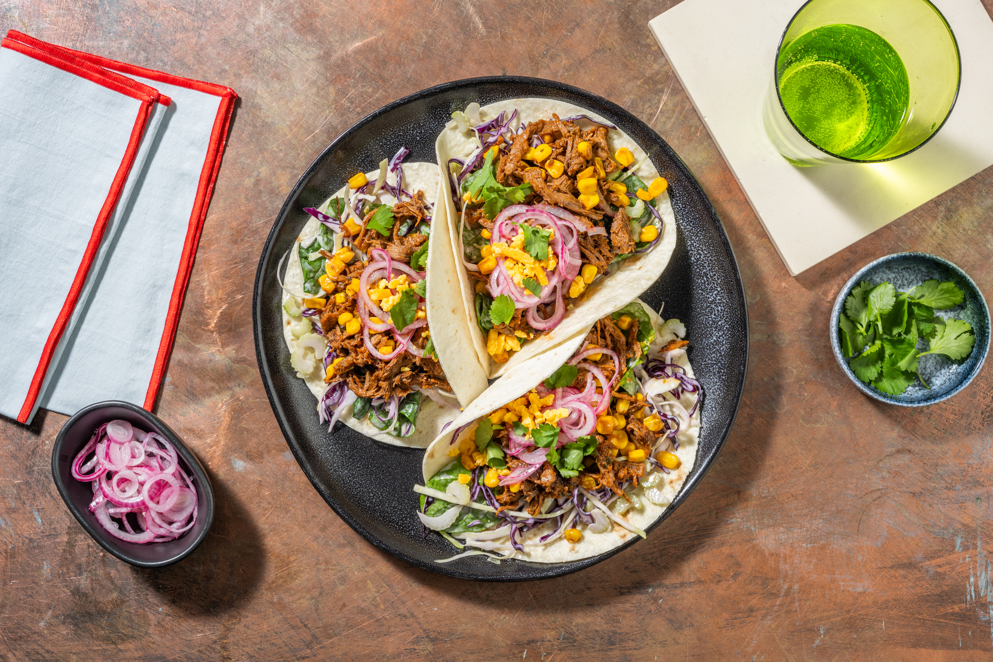 Street-Style BBQ Beef Brisket Tacos