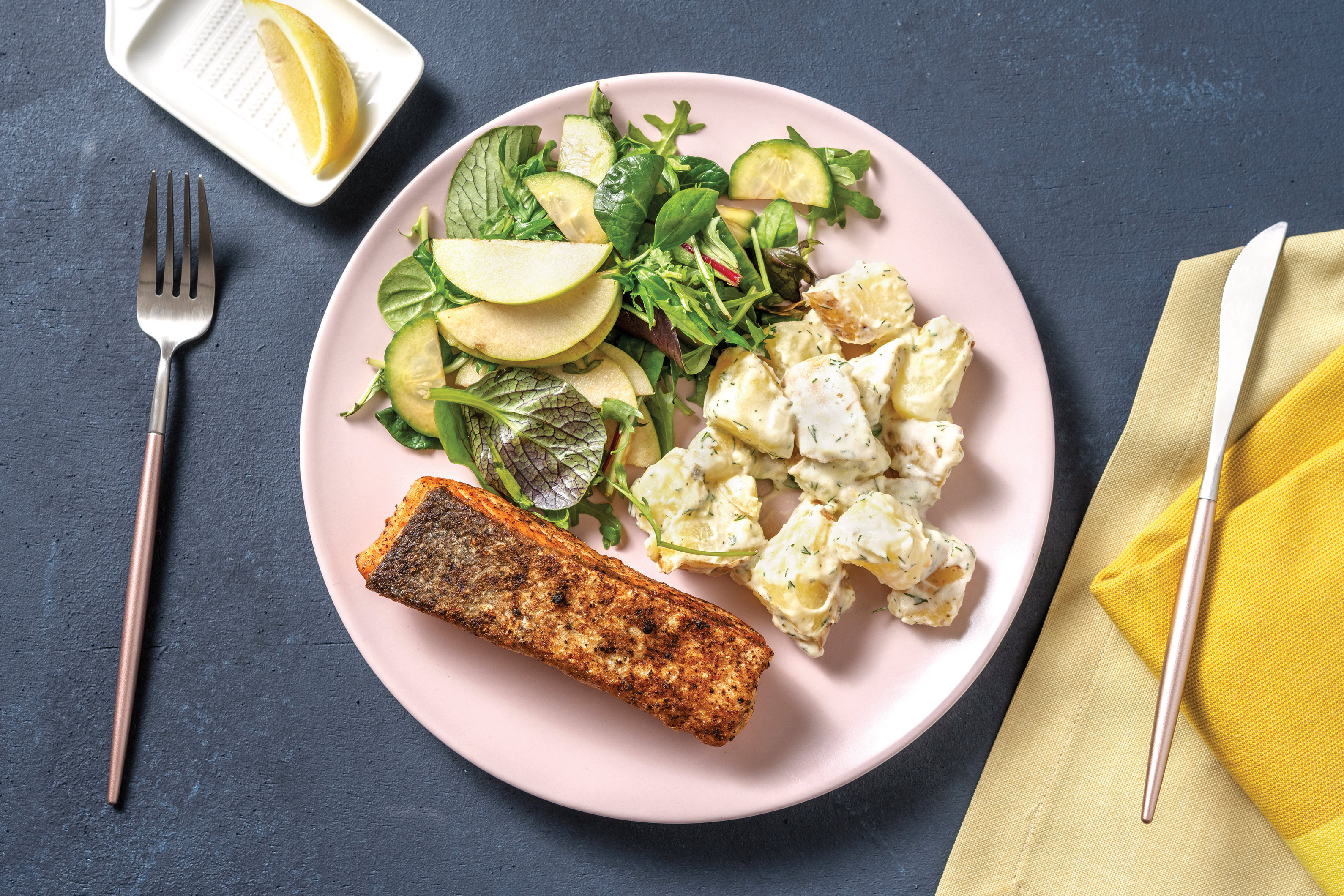 Pan-Seared Lemon Pepper Salmon