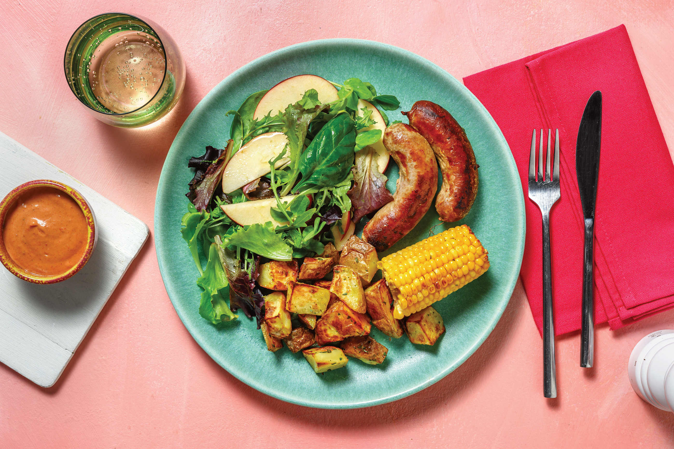Plant-Based Crumbed Chick'n & Herby Buttered Potatoes