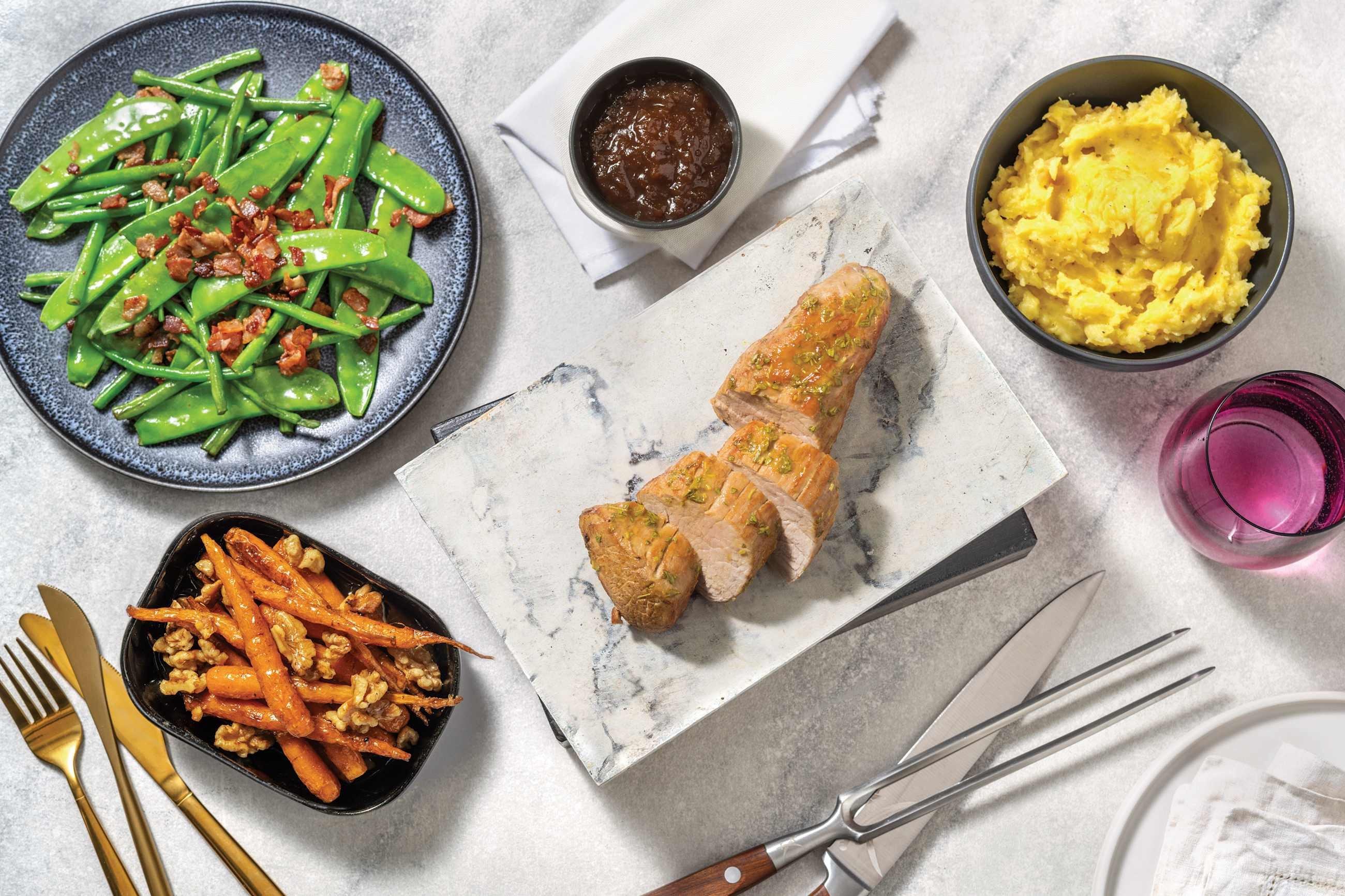 Honey-Mustard Pork Fillet Feast