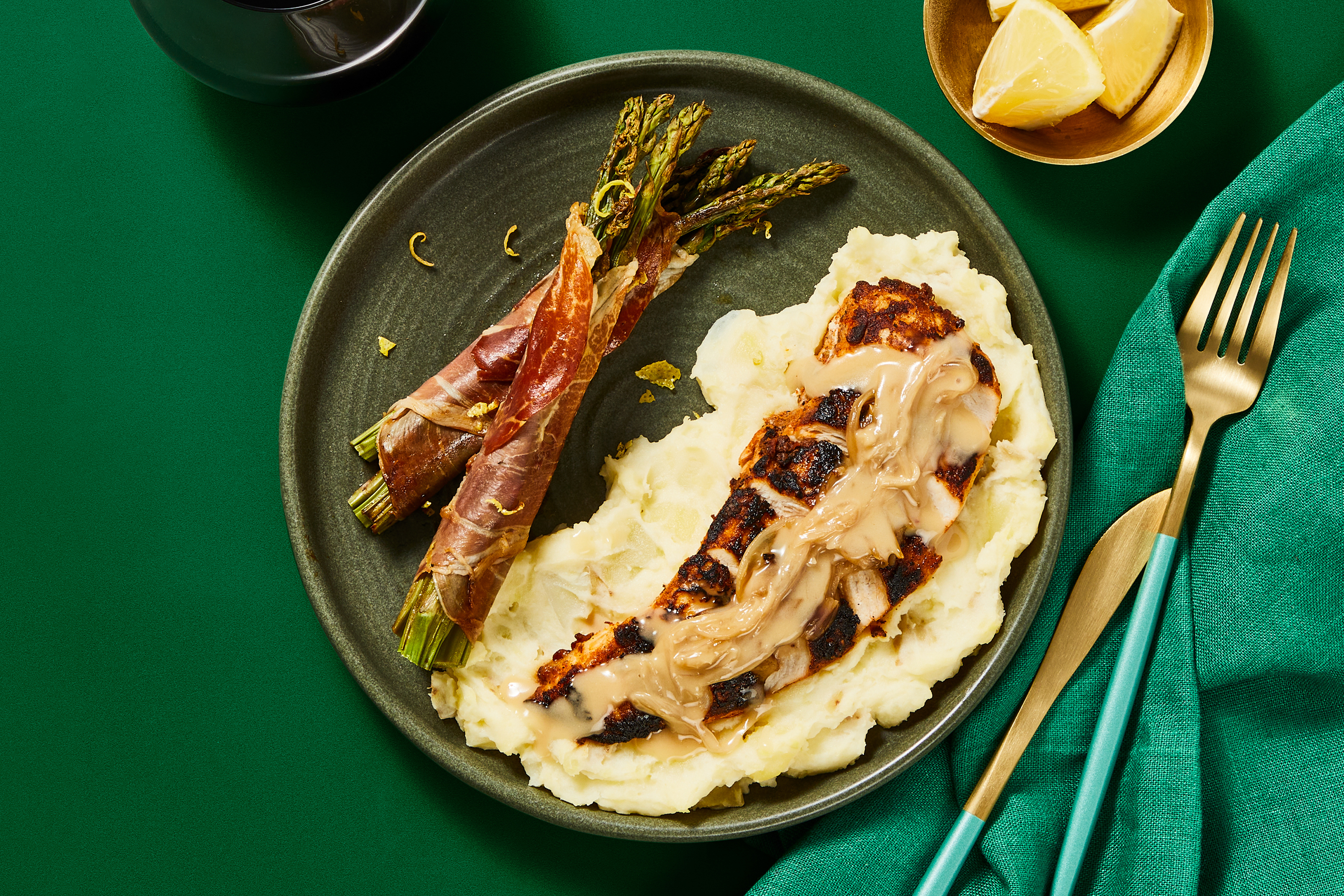 Pan-Roasted Chicken & Shallot Sauce