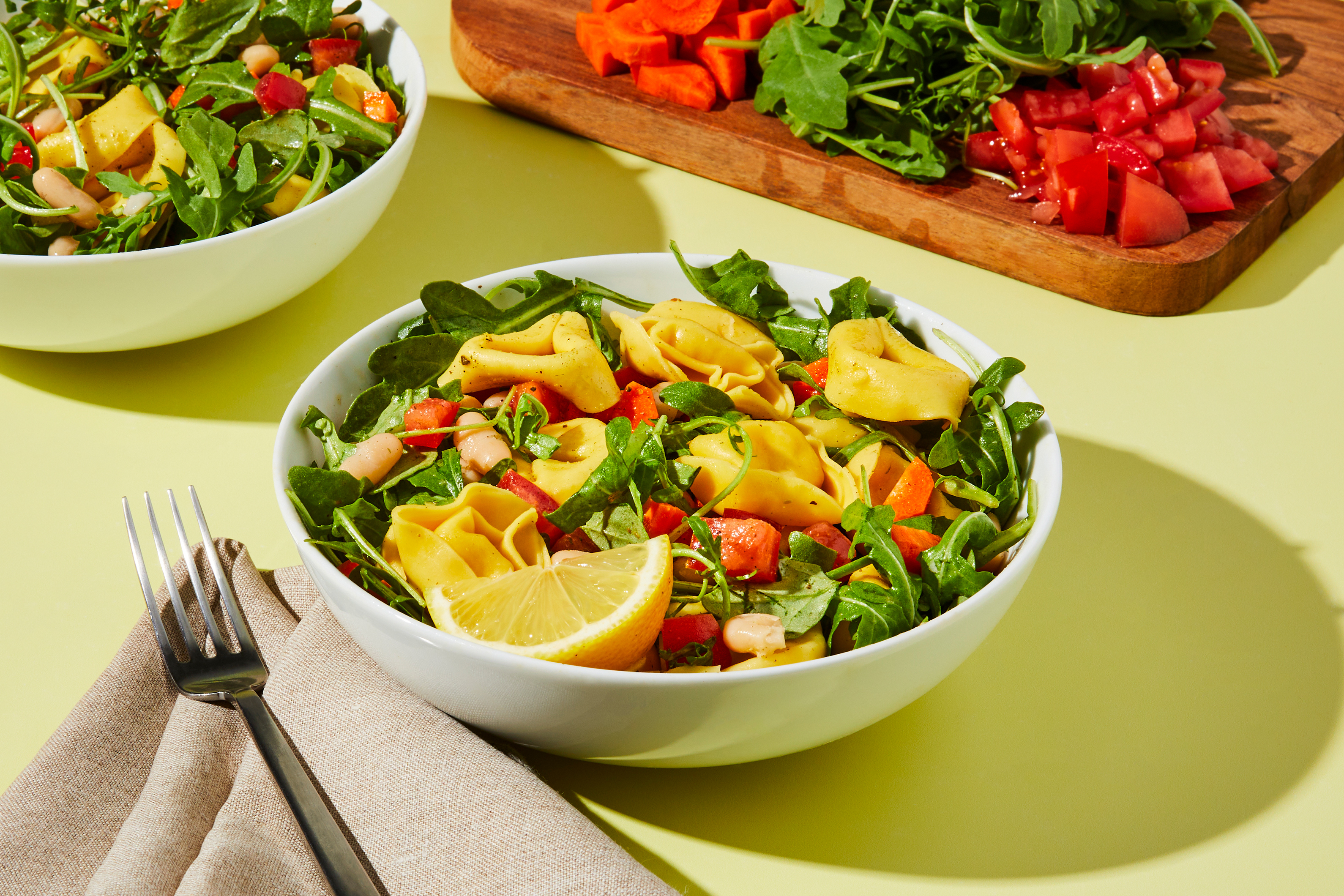 Tangy Tortelloni & White Bean Salad