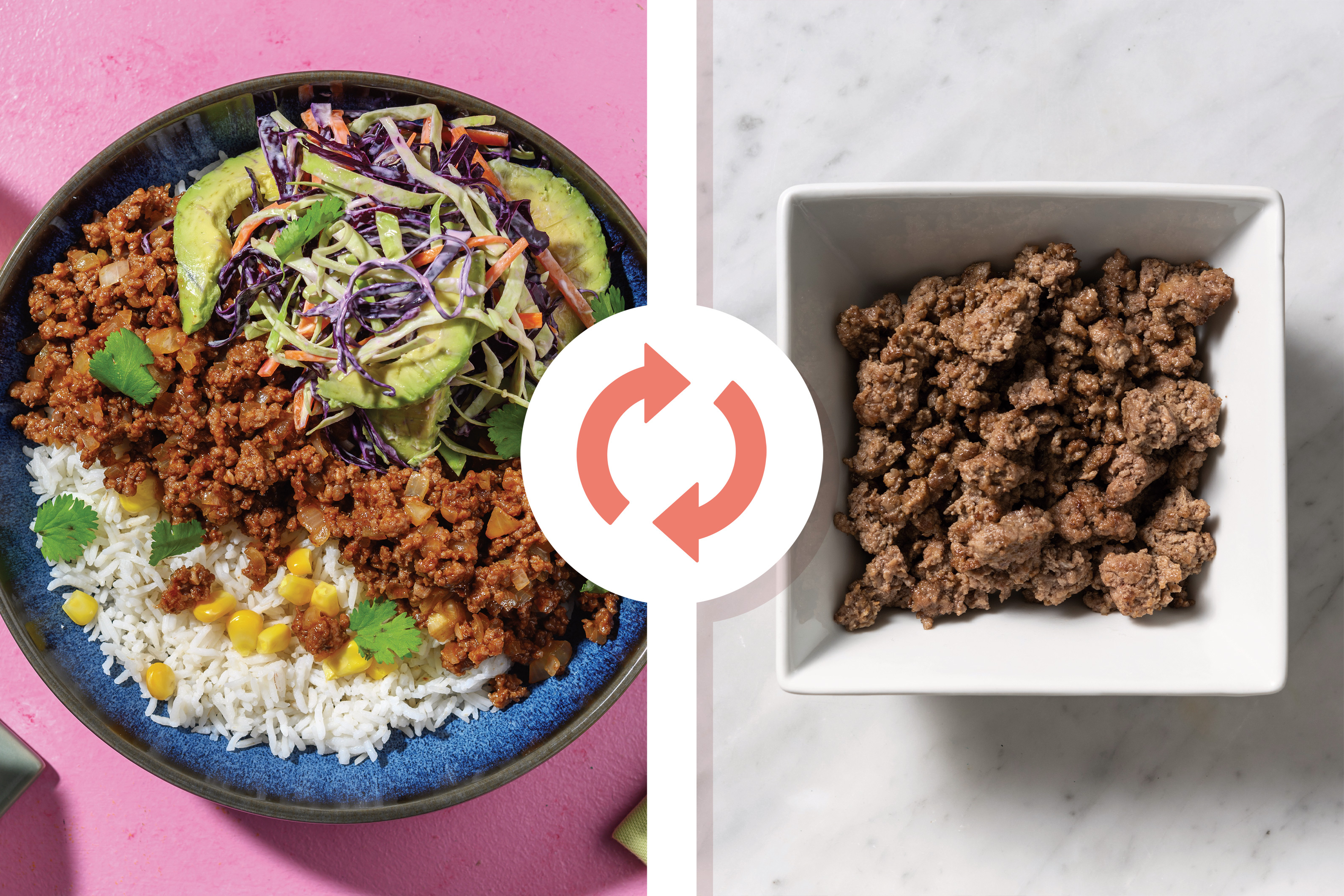 Southern Style Beef Mince Bowl