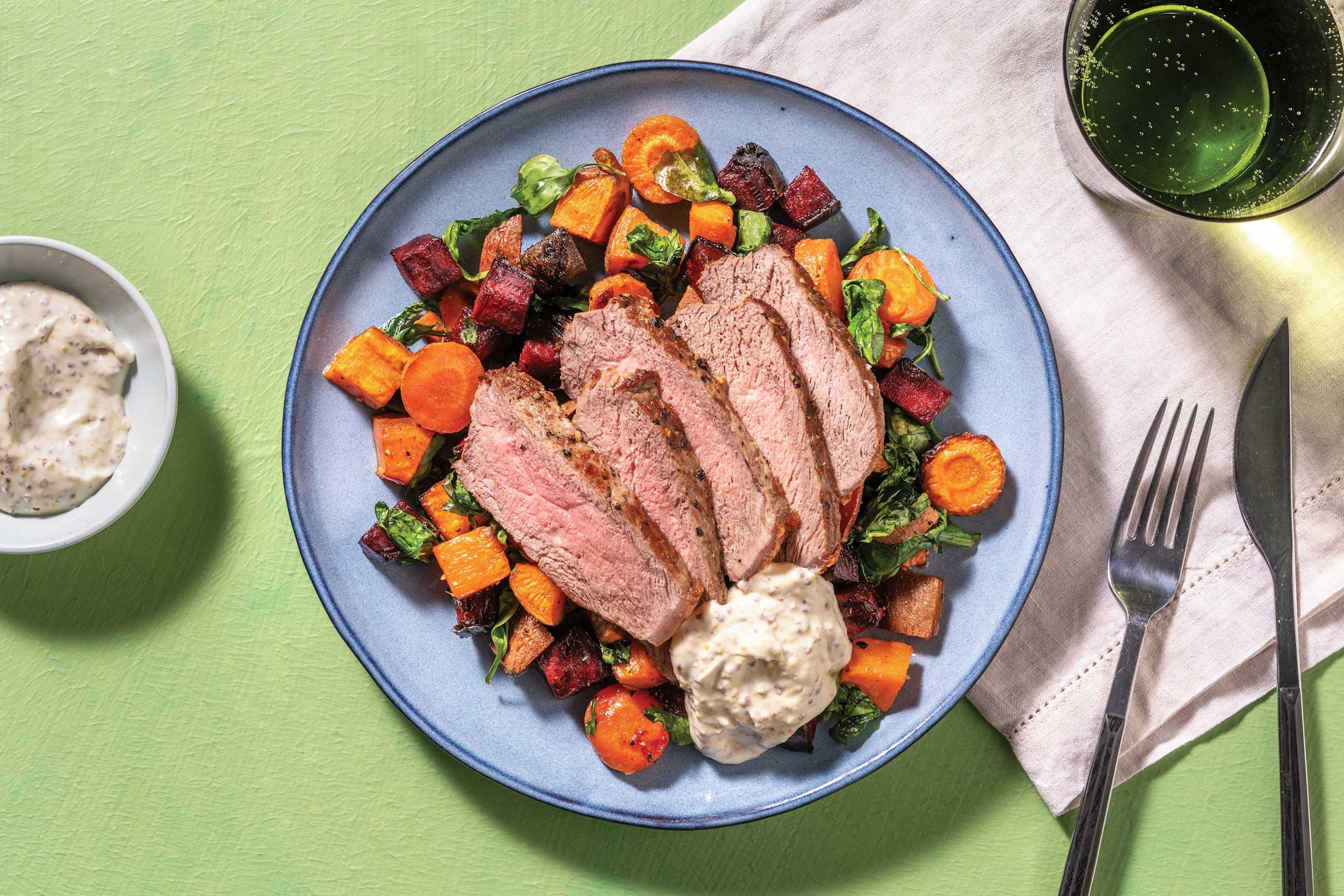 Aussie Beef Rump & Roast Veggie Medley