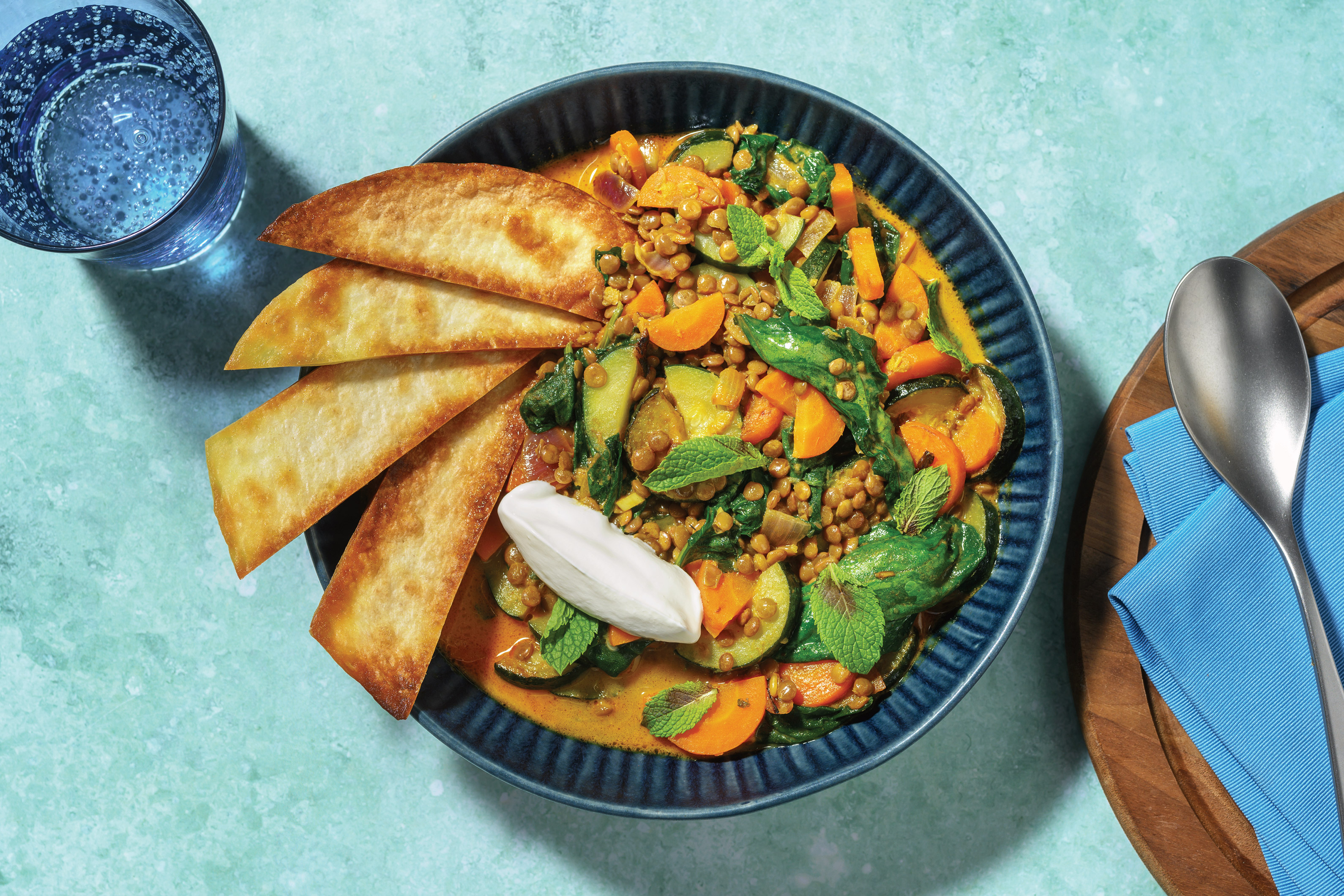 Indian-Style Lentil & Veggie Coconut Soup