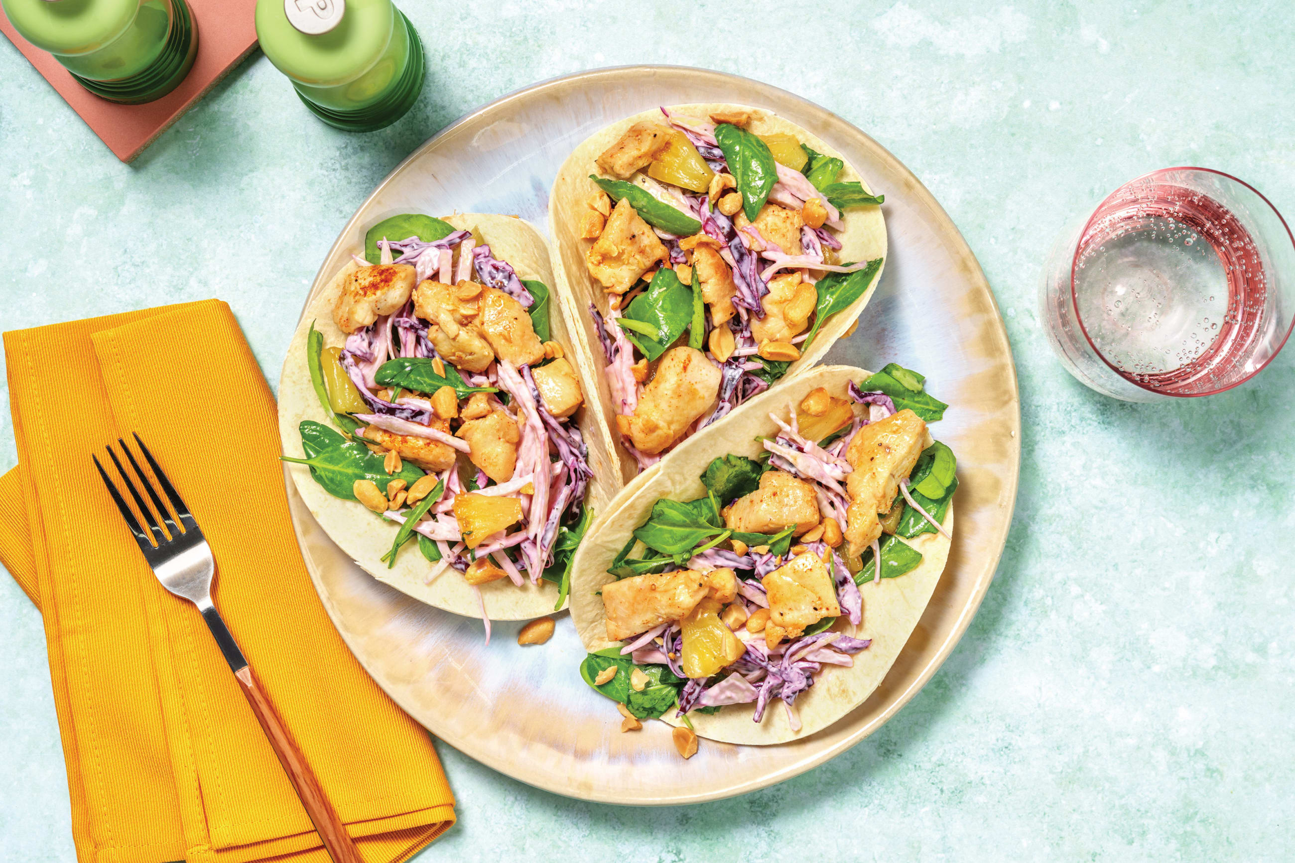 HelloHero: Caribbean Halloumi & Slaw Tacos