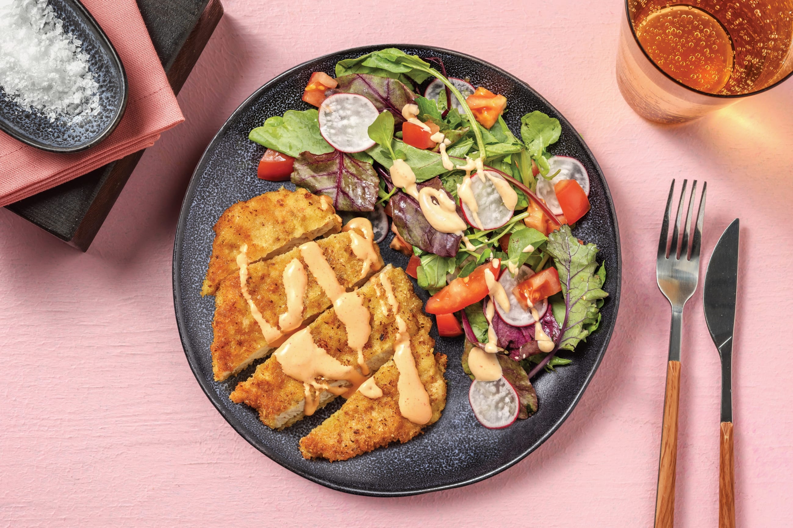 Quick Smokey Kiwi-Spiced Pork Schnitzel