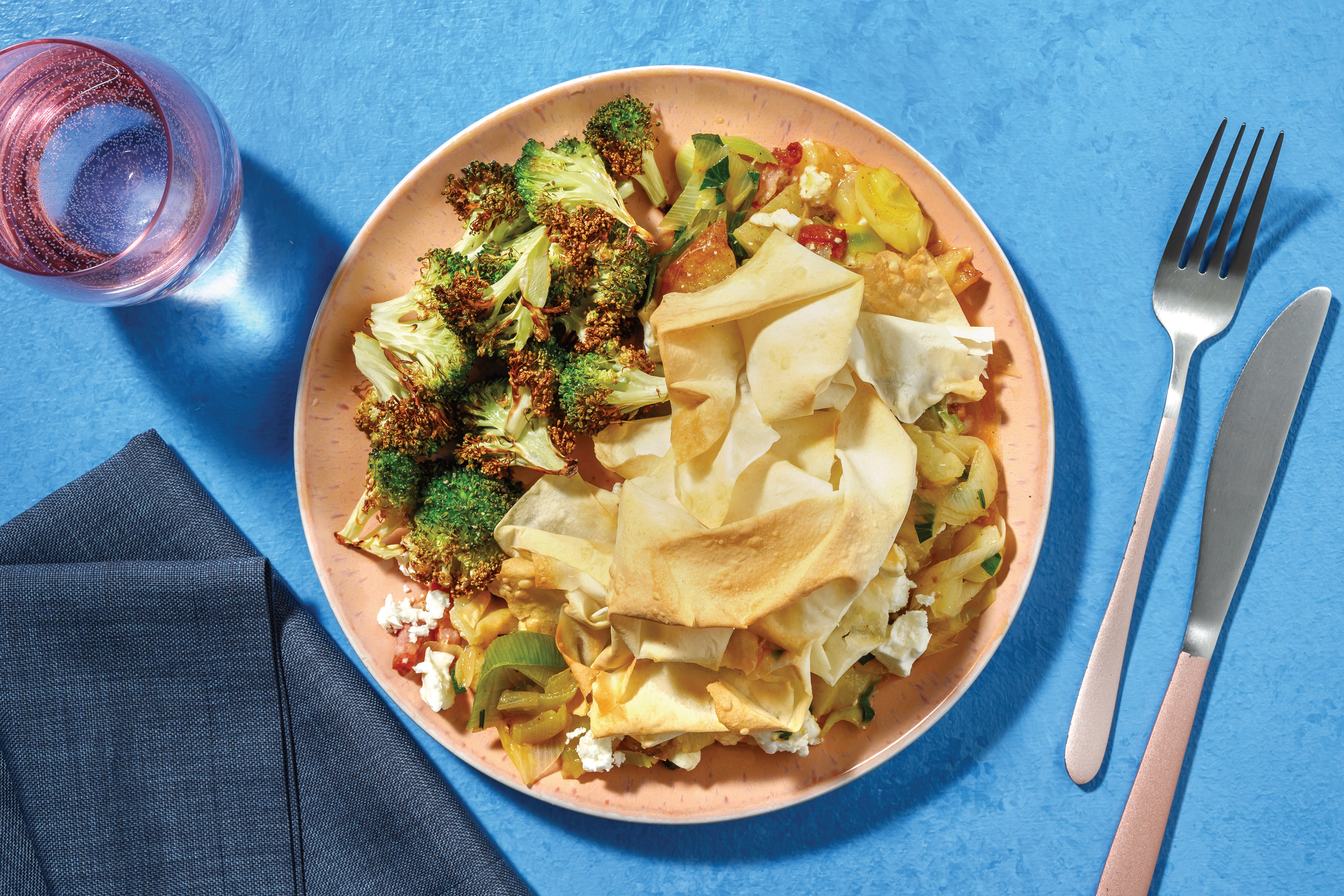 Easy Bacon, Feta & Potato Pie