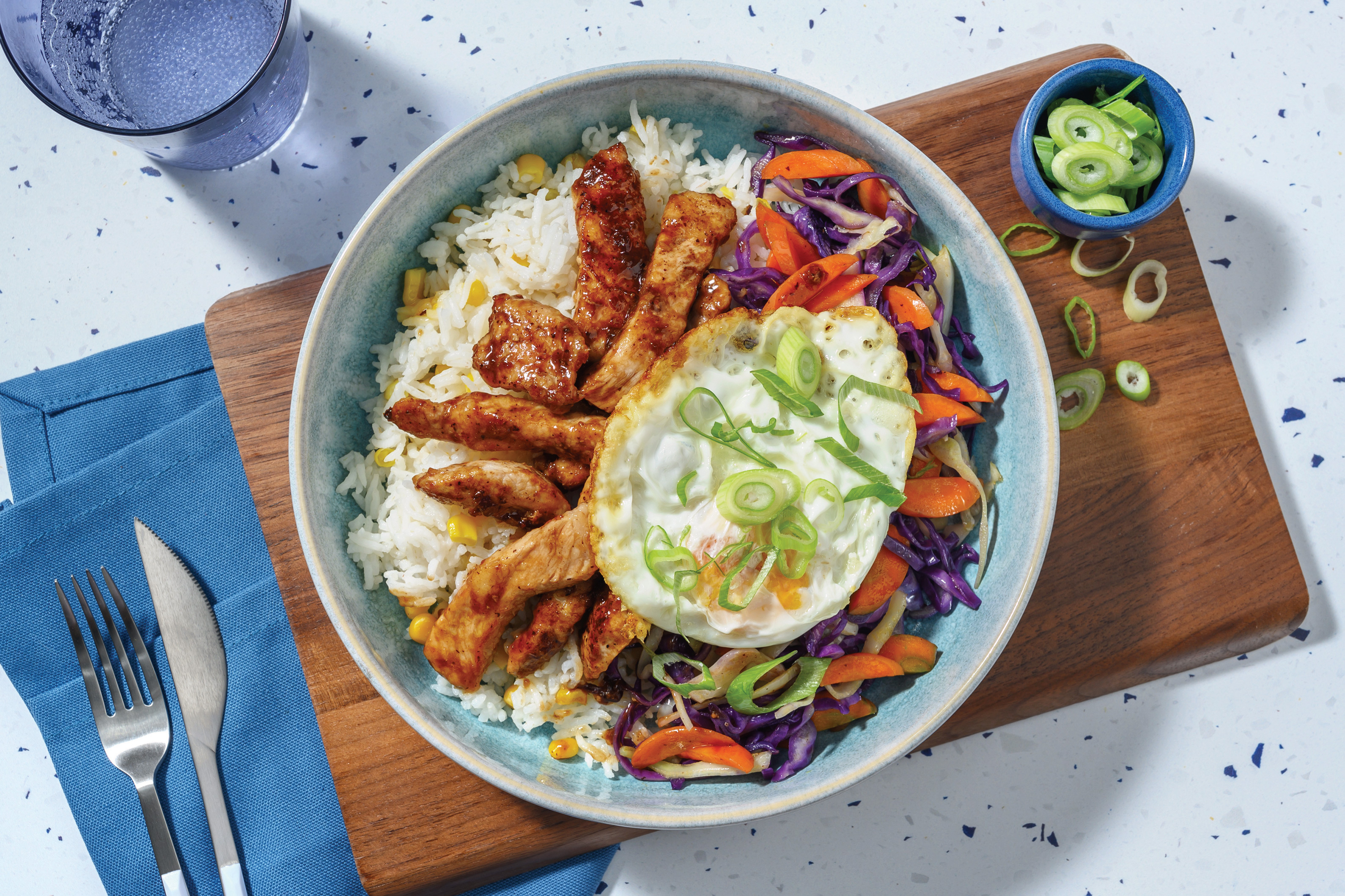 Vietnamese-Style Hoisin Pork & Corn Rice