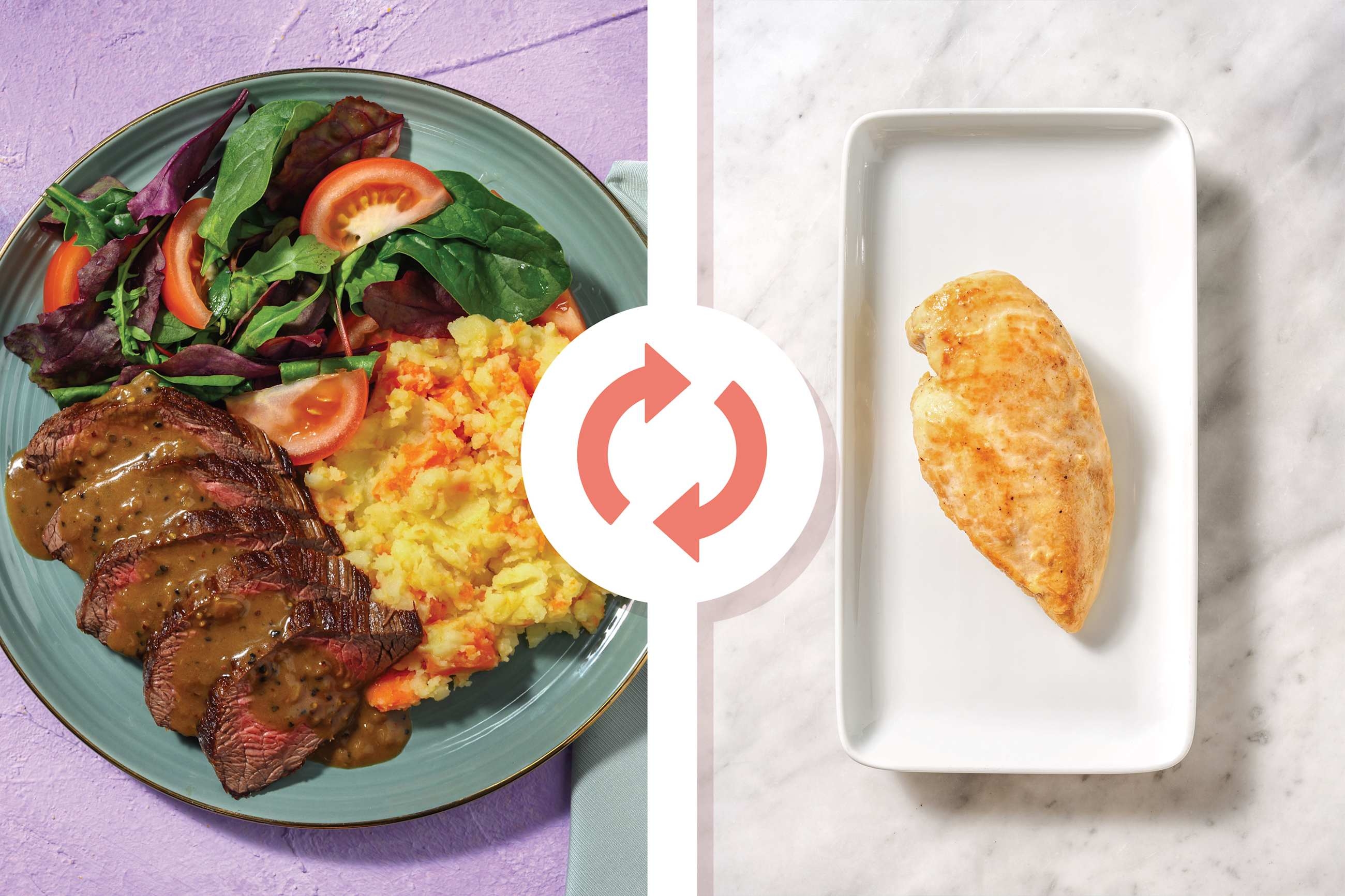 Peppercorn Chicken & Caramelised Onion Gravy