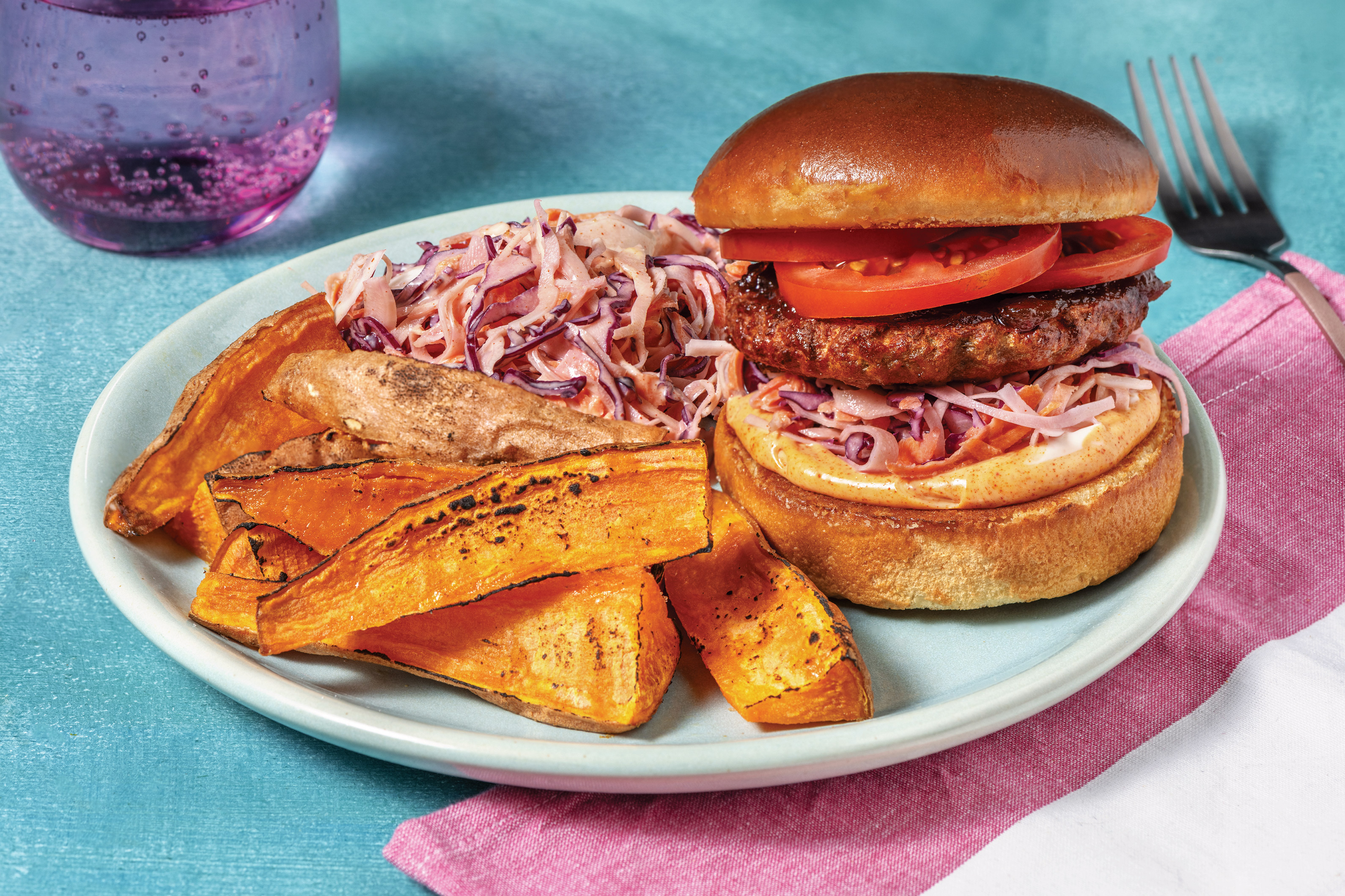 Smokey Plant-Based Burger