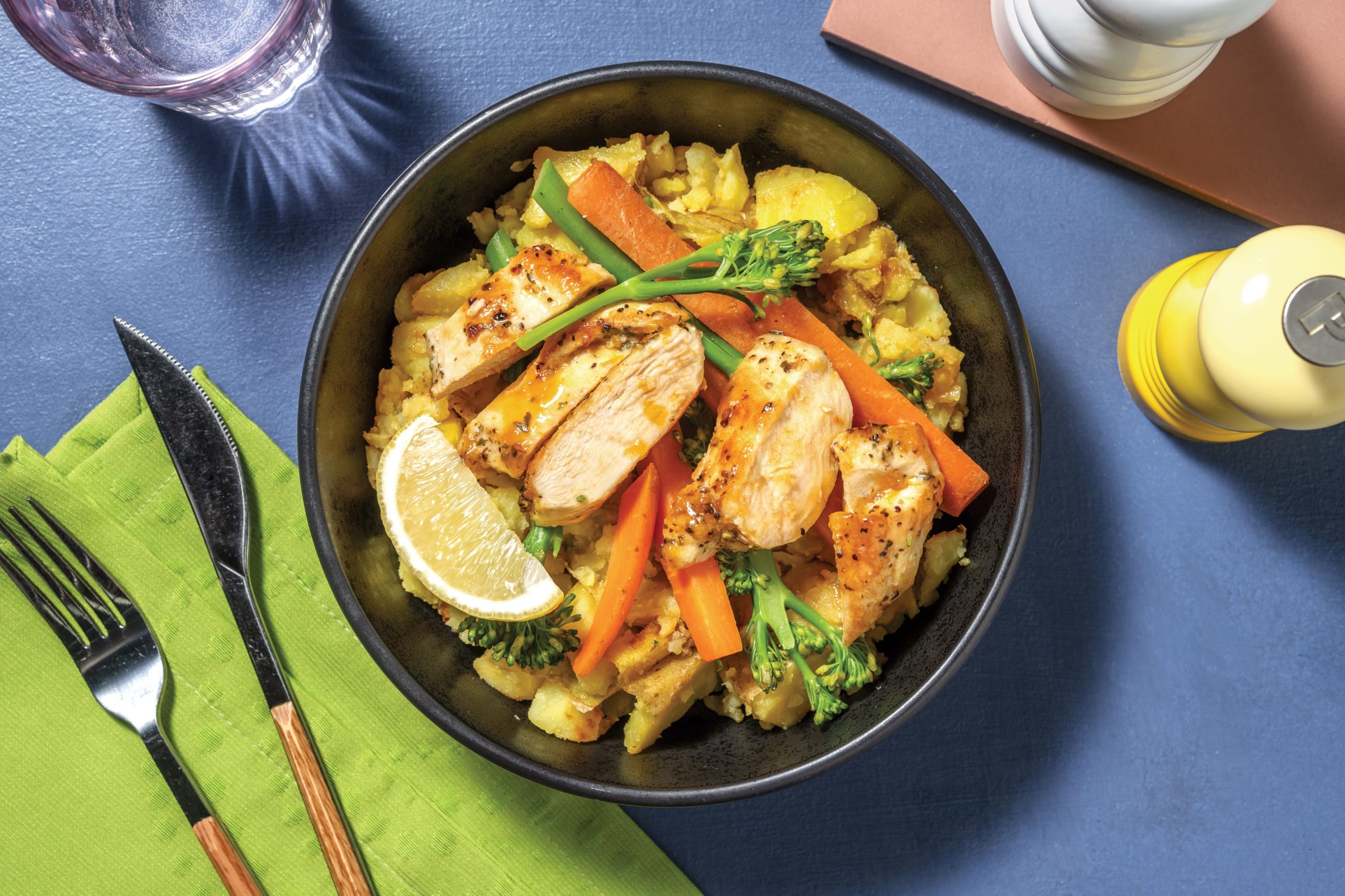 Apricot Chicken & Garlic Crushed Potatoes