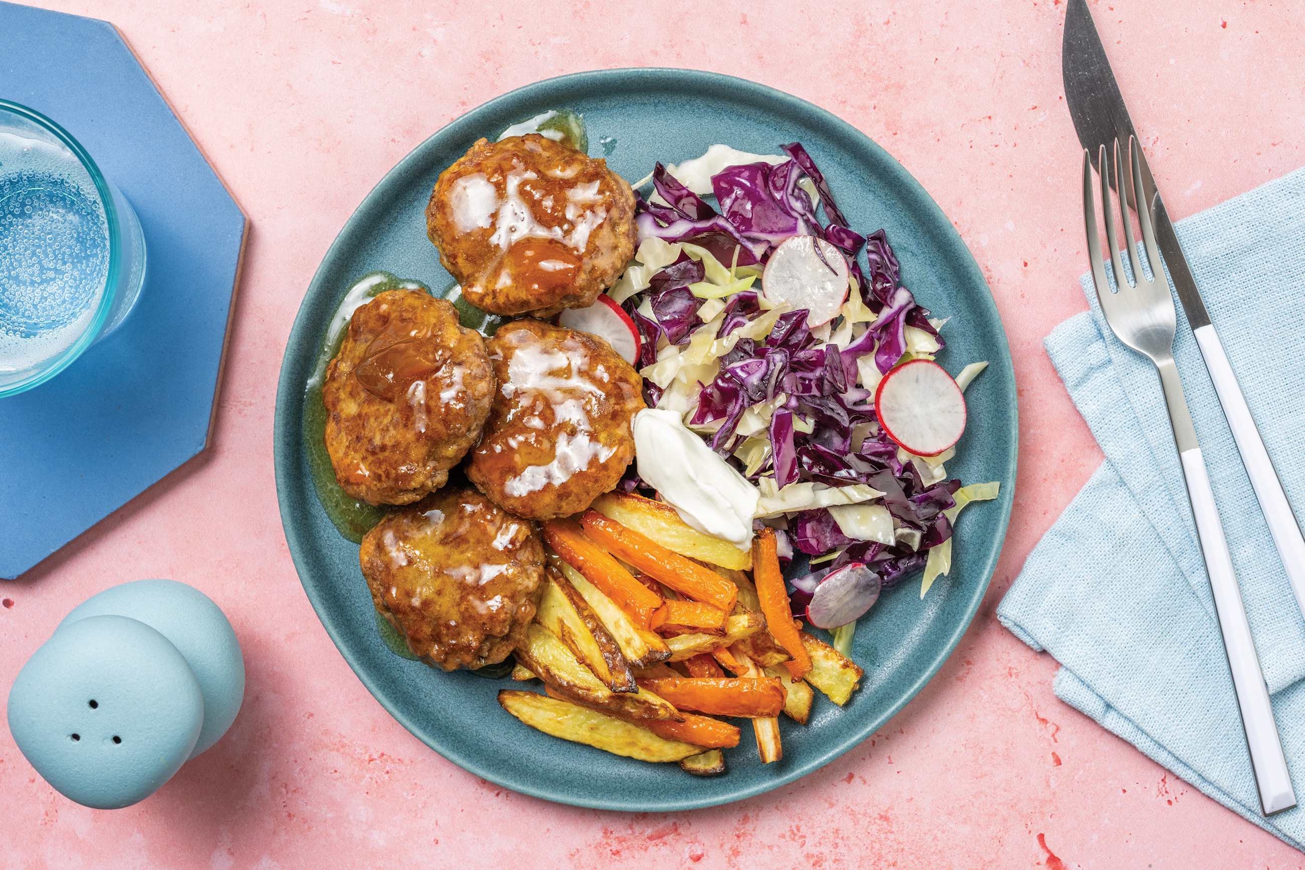 Apricot & Mumbai-Spiced Beef Rissoles