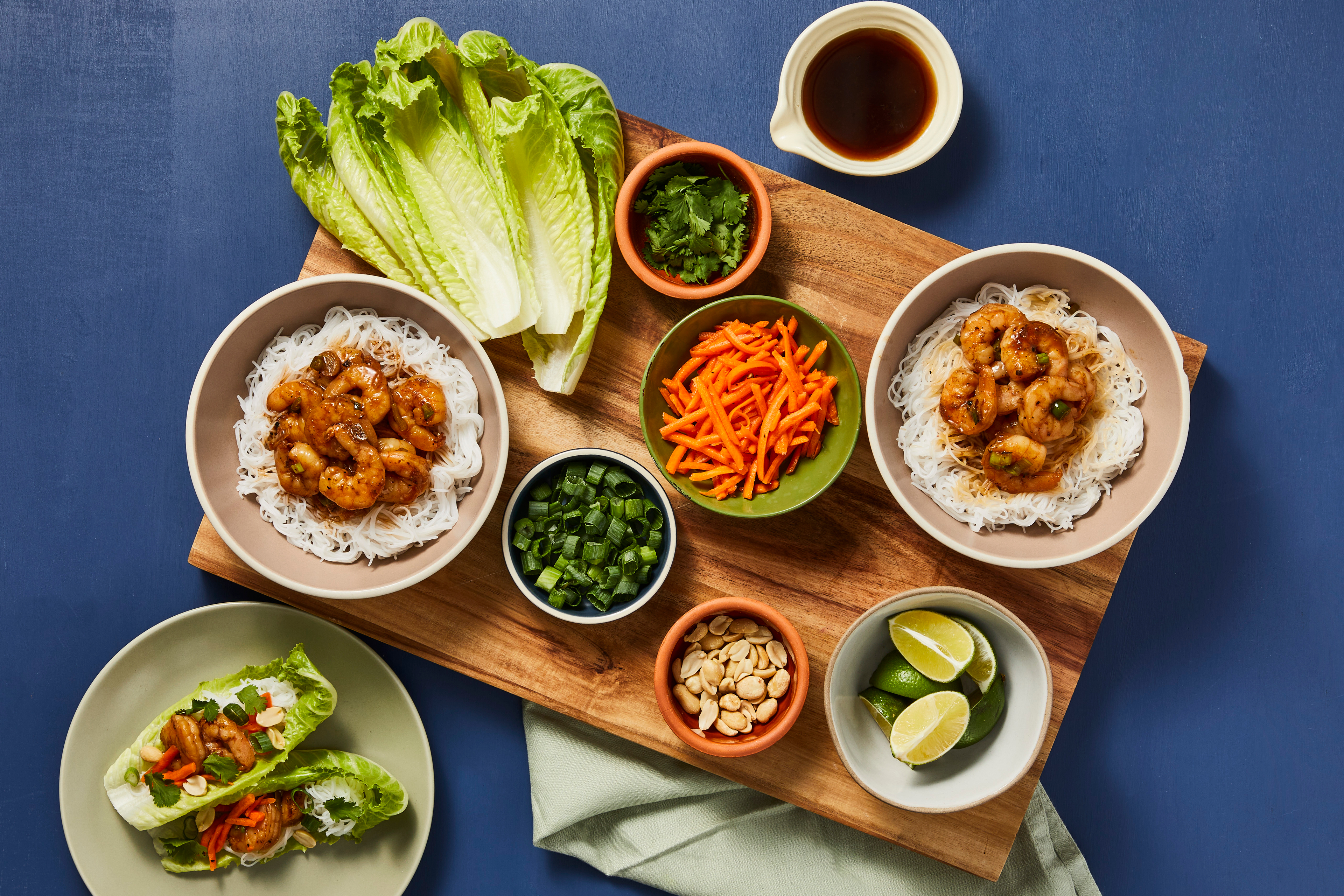 Vietnamese-Style Shrimp Lettuce Wraps