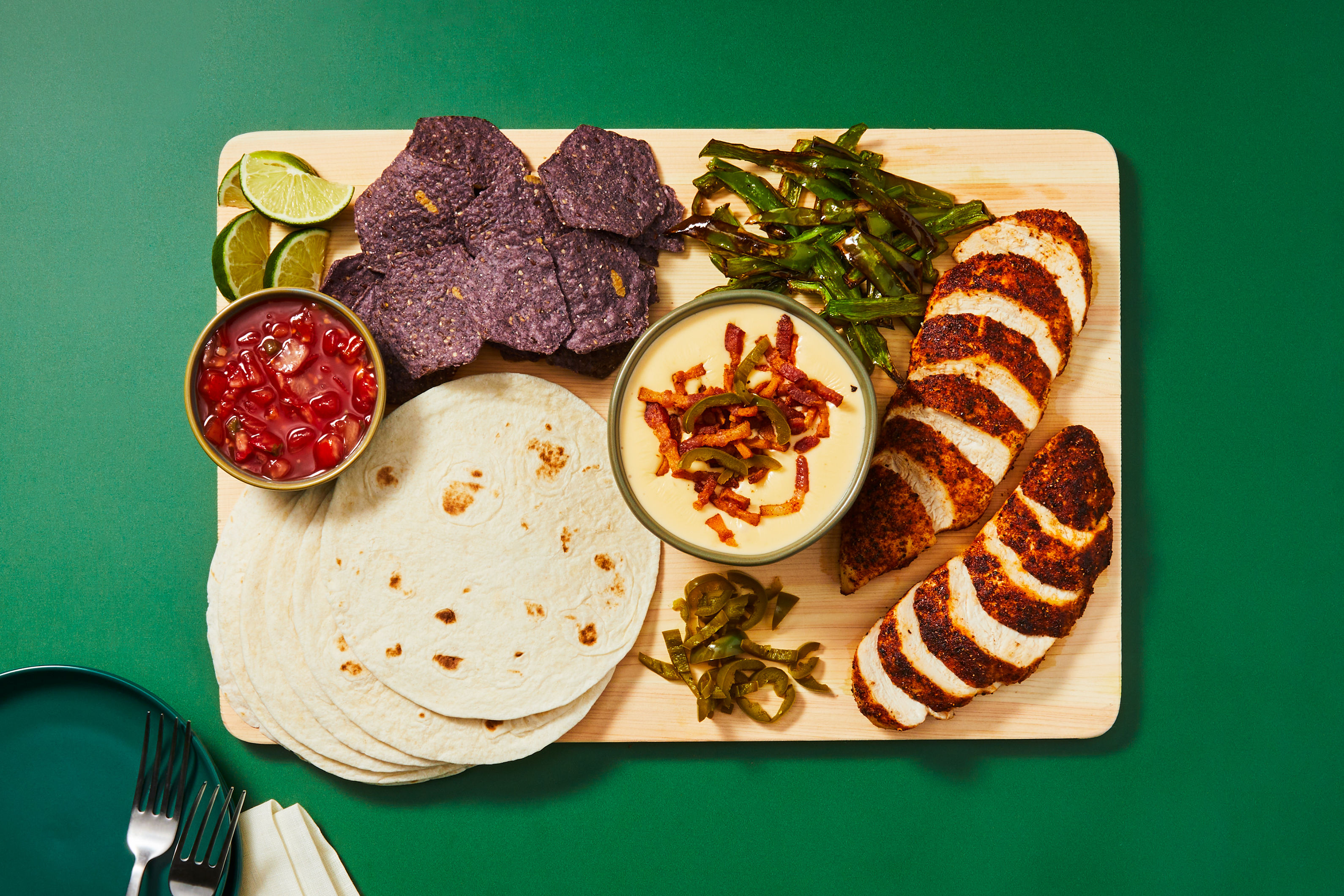 Queso Fundido With Chicken & Smoky Bacon