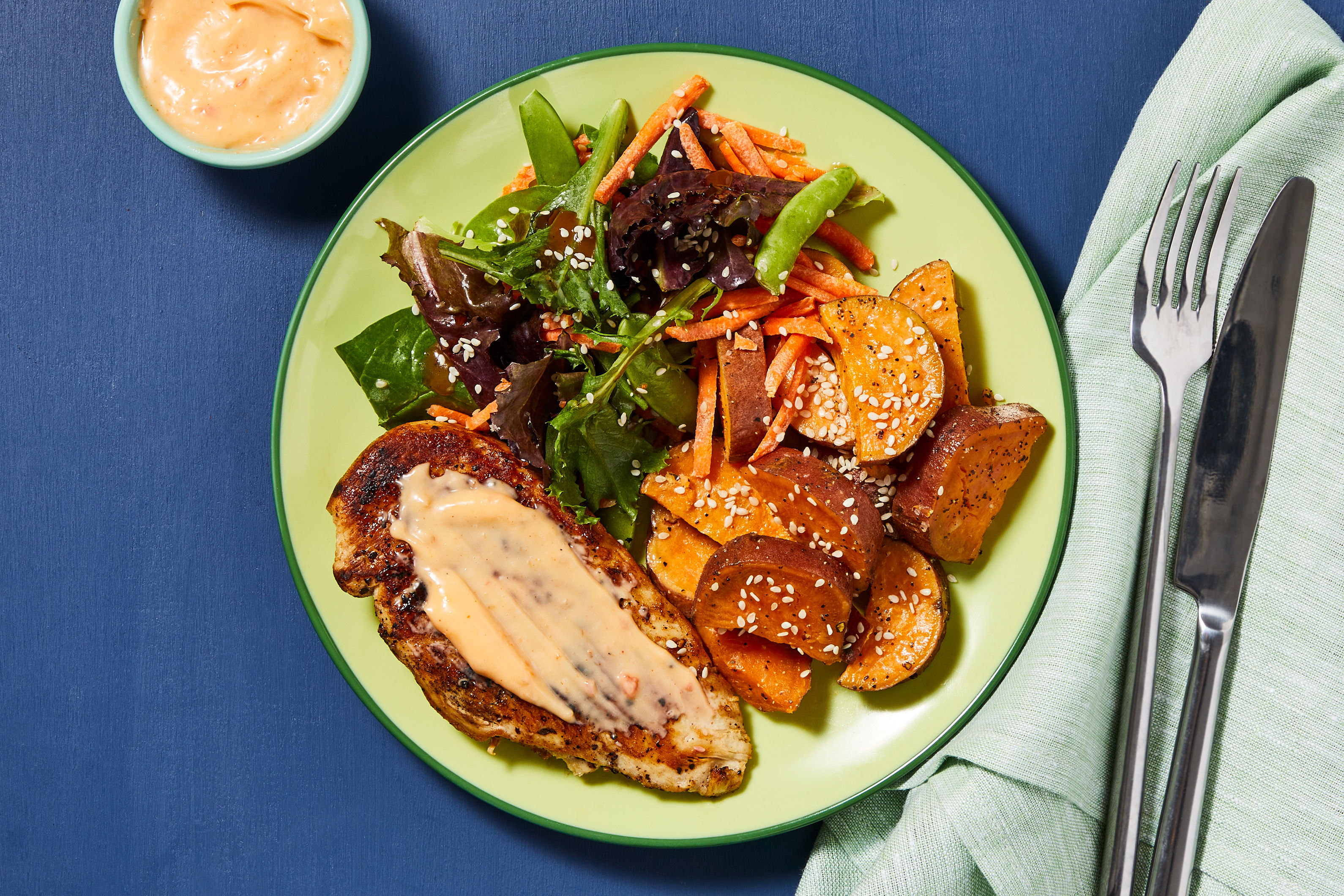 Thai Chili–Glazed Chicken & Sweet Potatoes