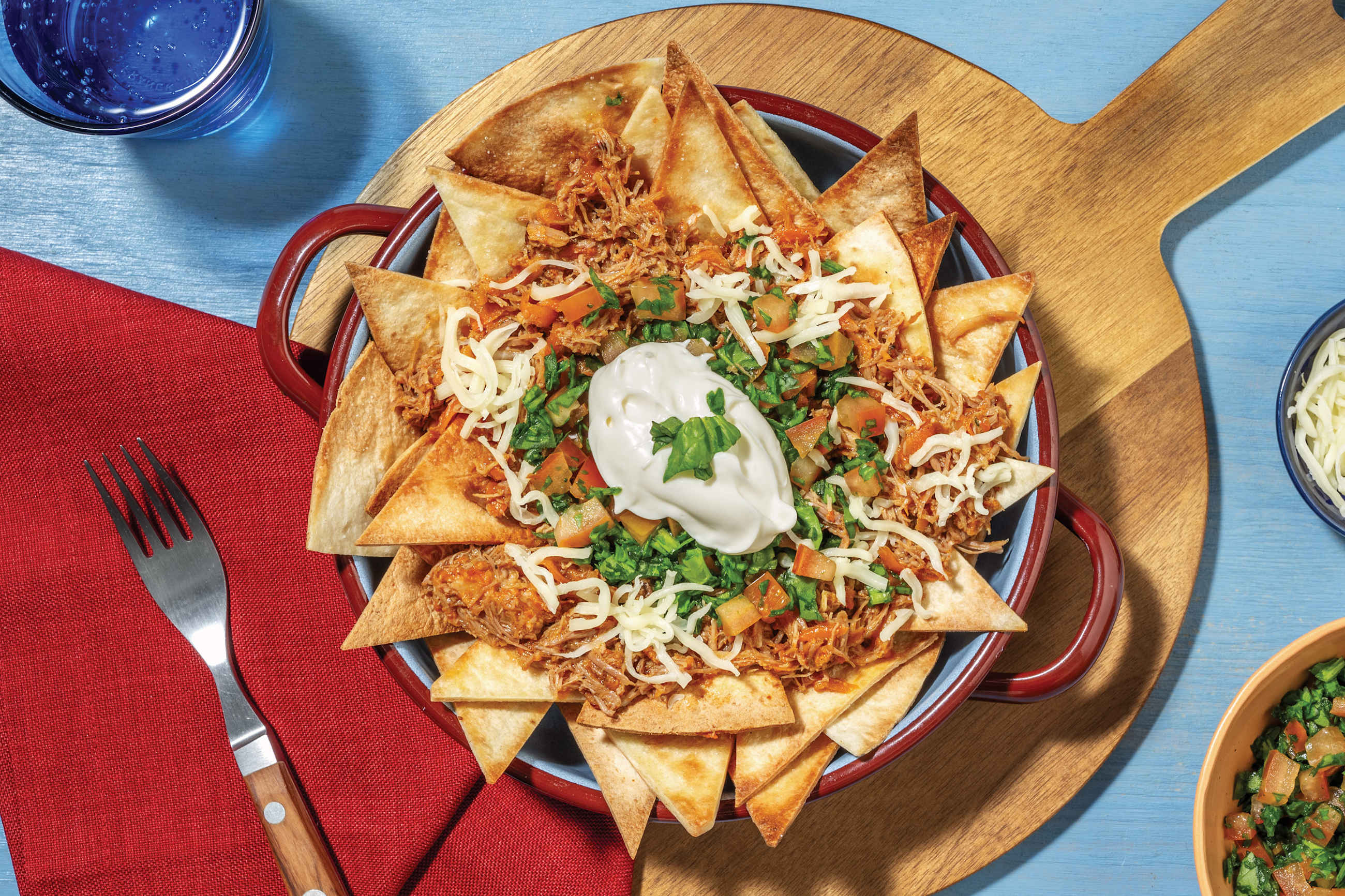 American Pulled Pork & Bacon Loaded Tortilla Chips