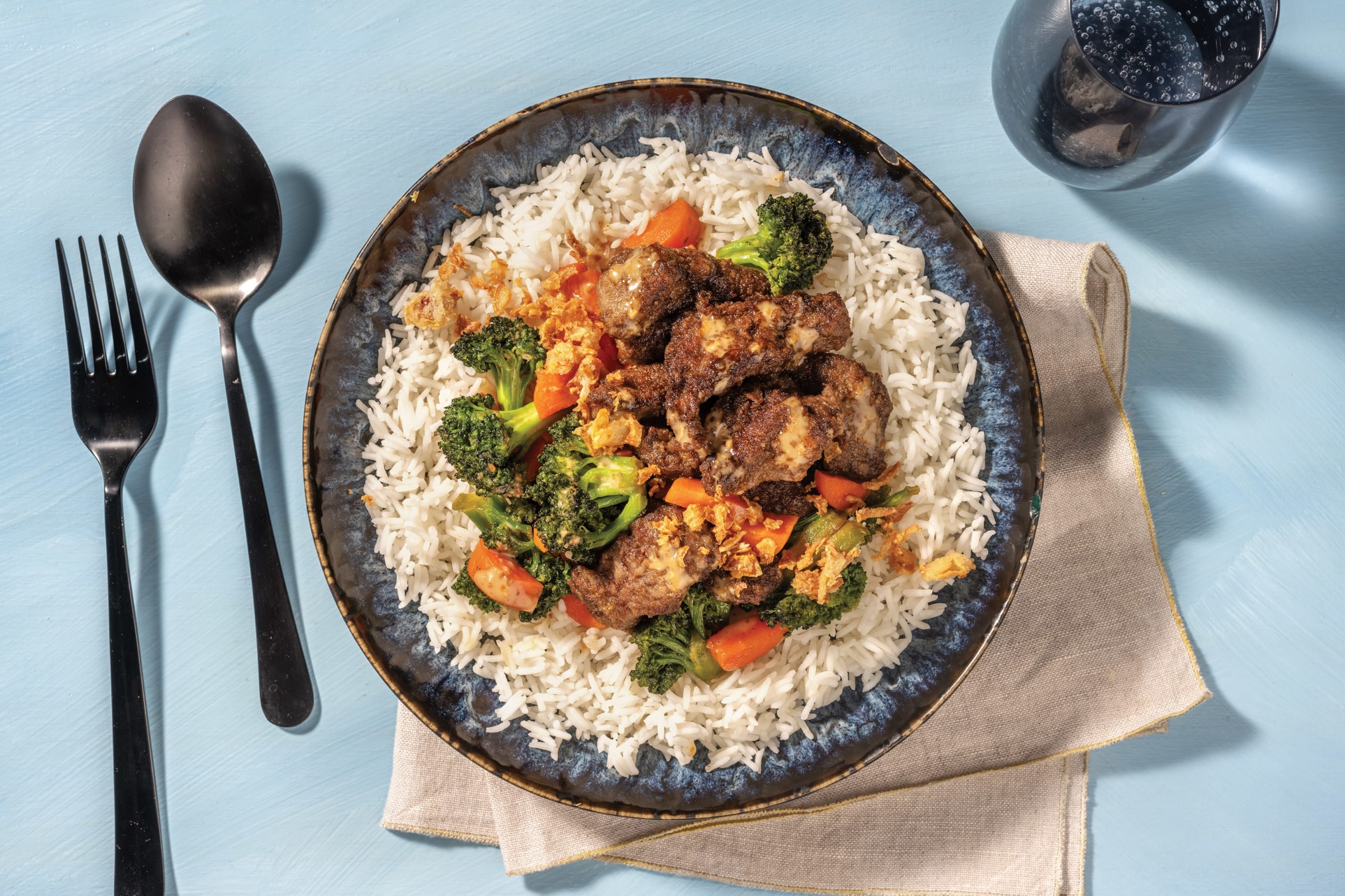 Asian Sweet Soy Prawns Bowl 