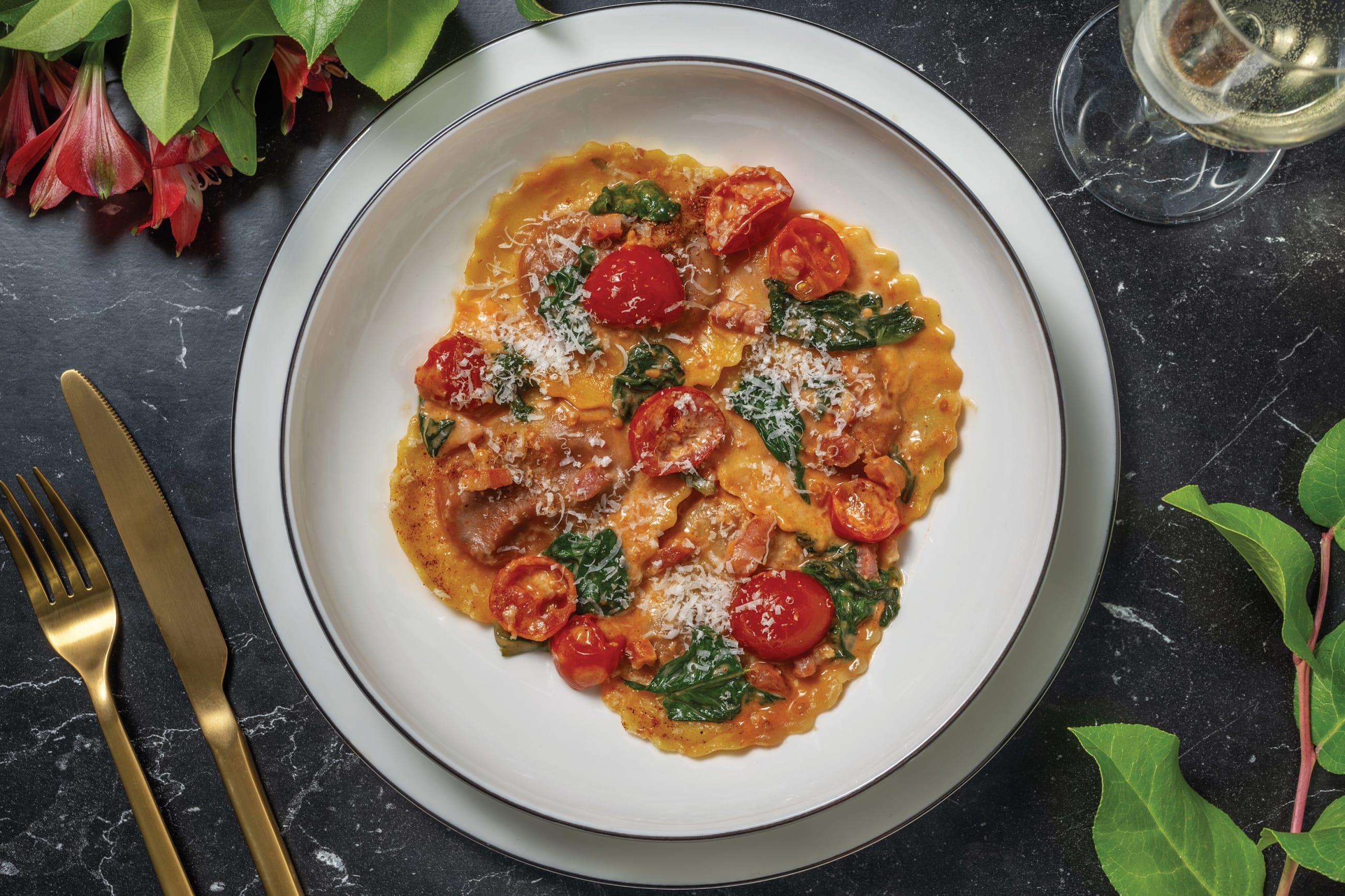 Creamy Bacon & Pumpkin Ravioloni