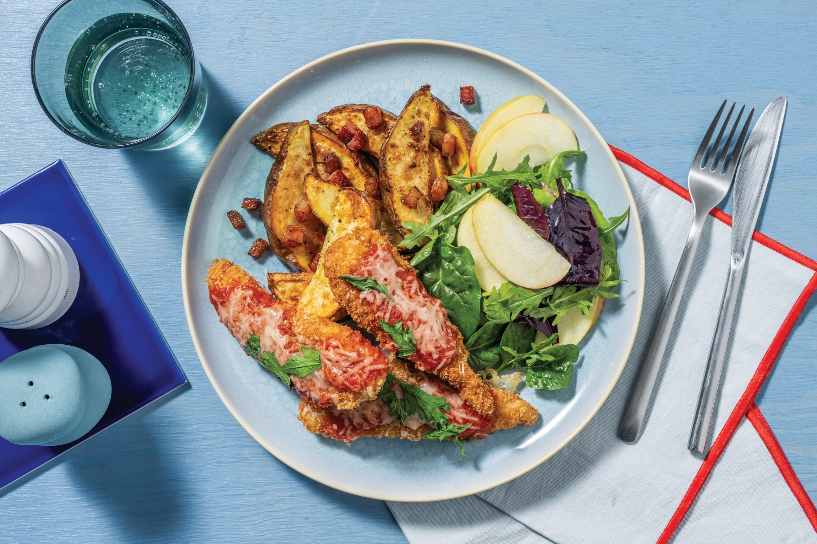 Chicken Parmi Thigh & Bacon Wedges