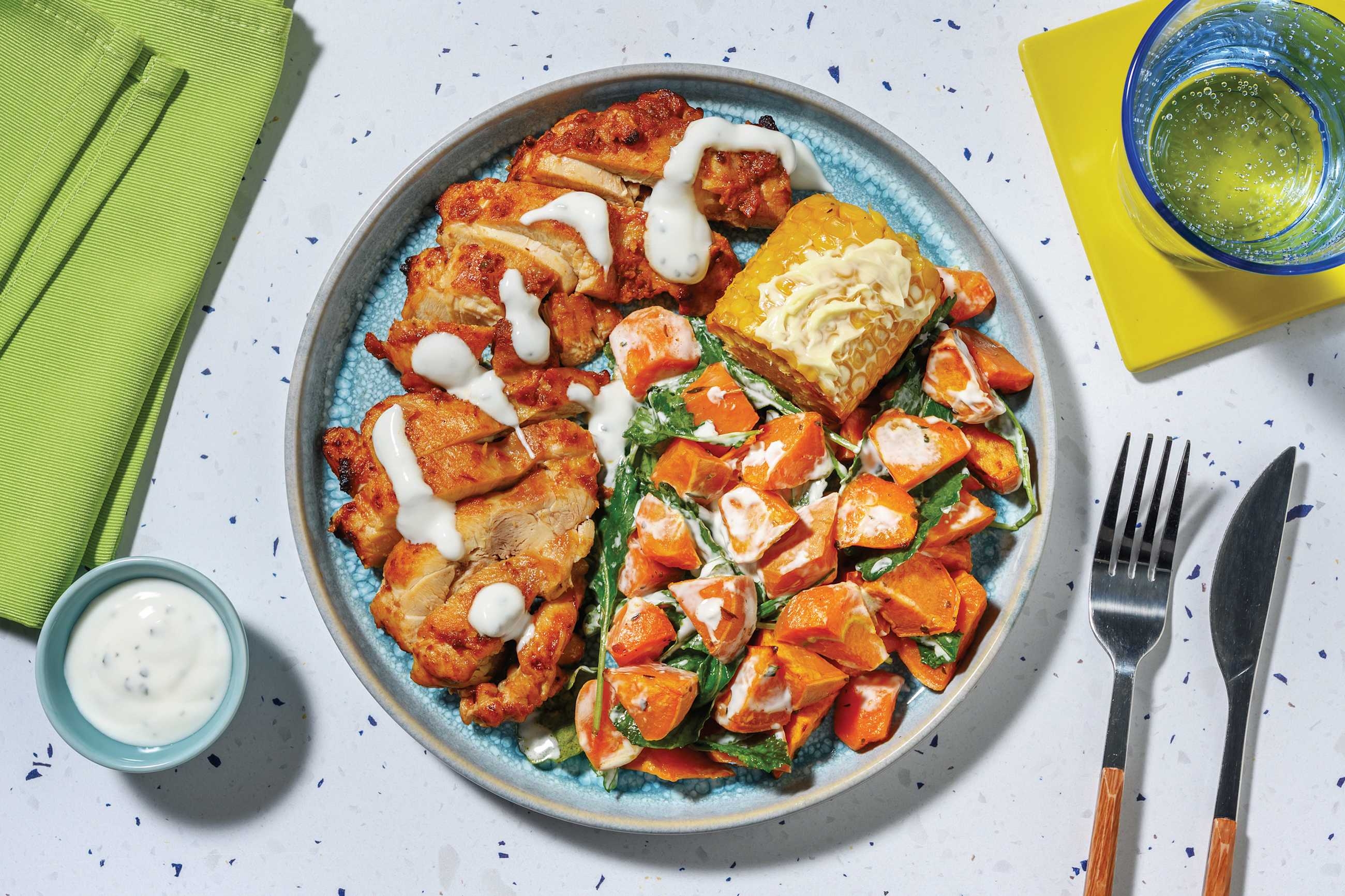 Easy Chipotle Chicken & Haloumi