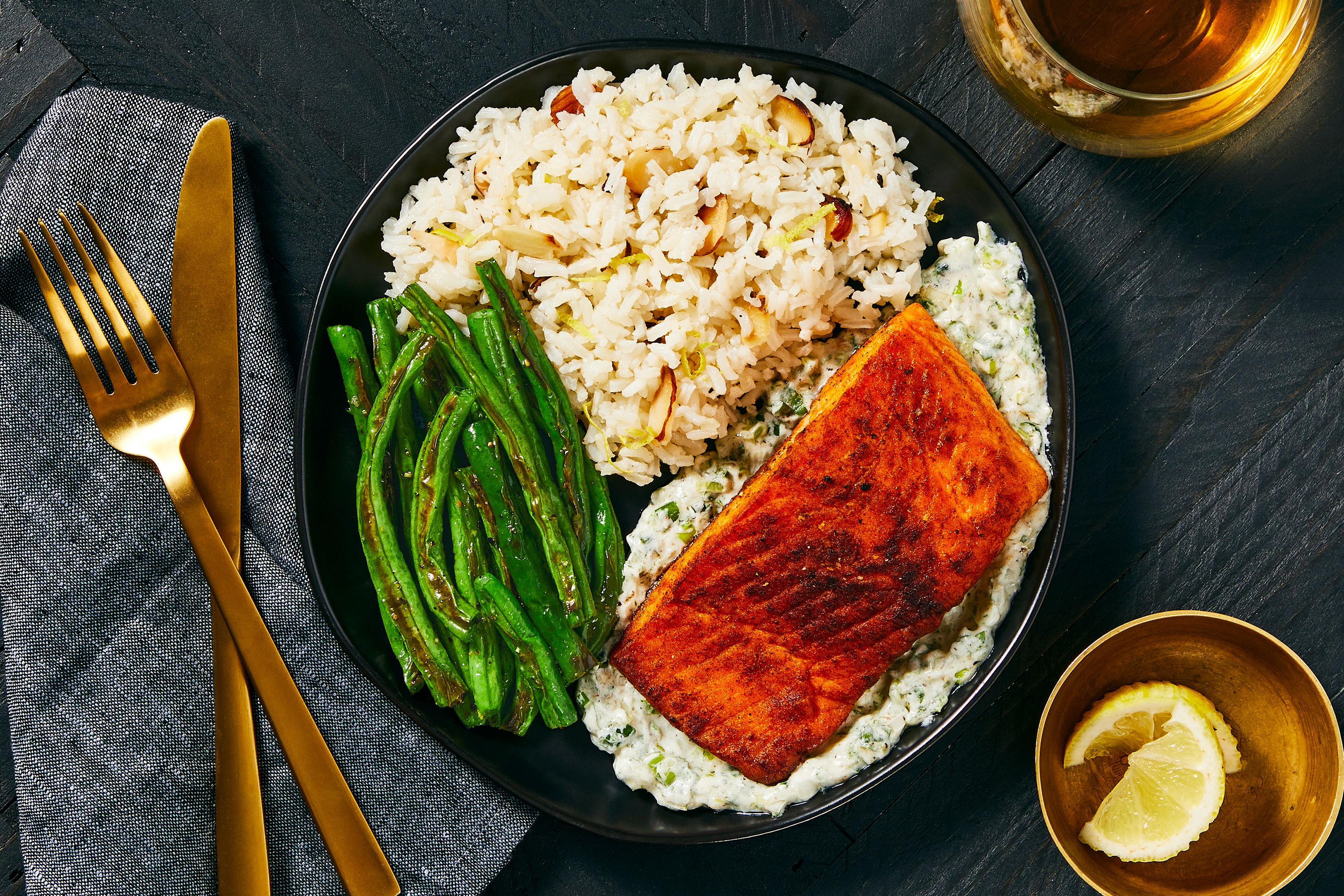 Pan-Seared Trout with Creamy Herb Sauce