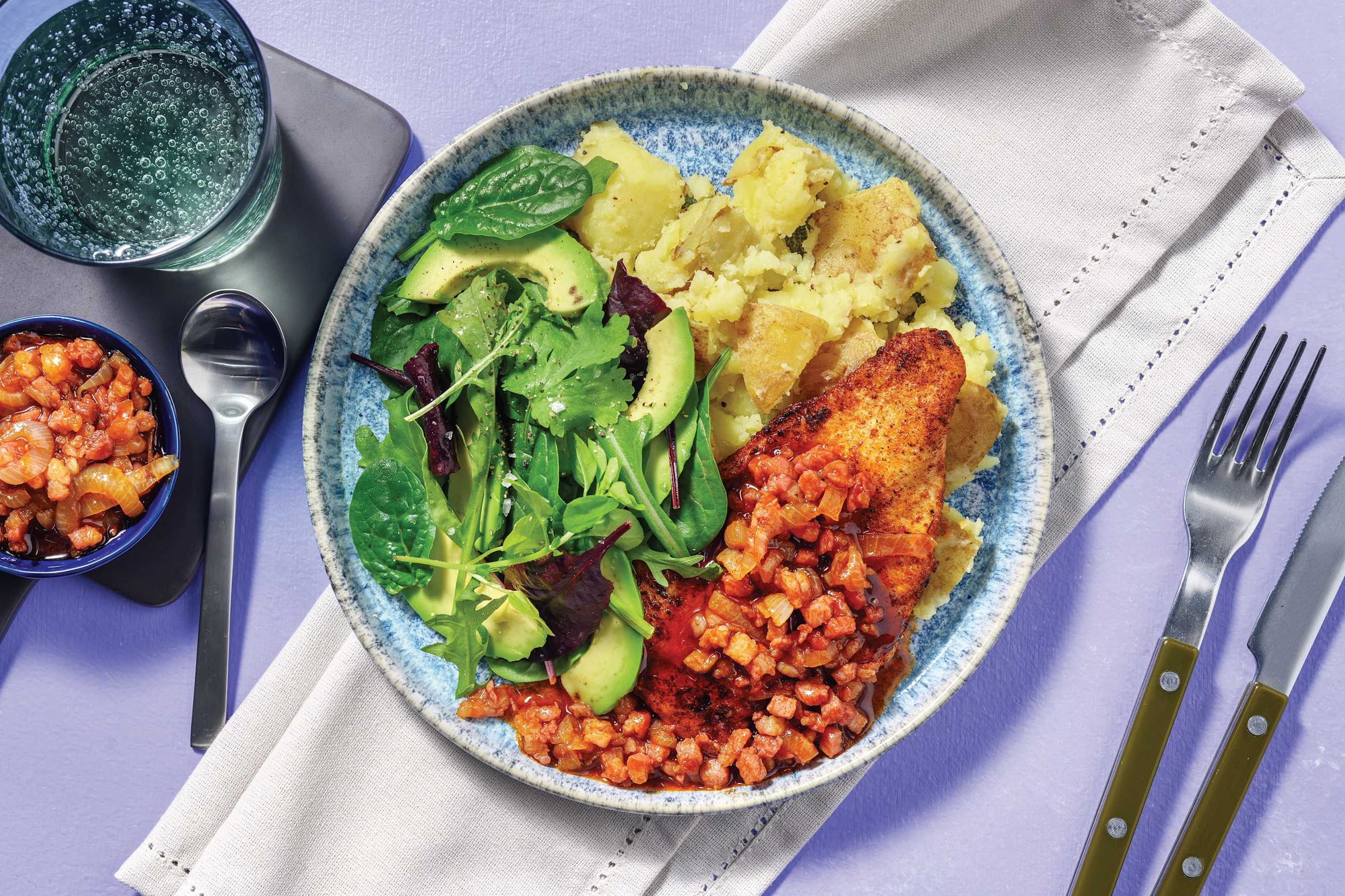 Spiced Chicken & Peri-Peri Bacon Jam